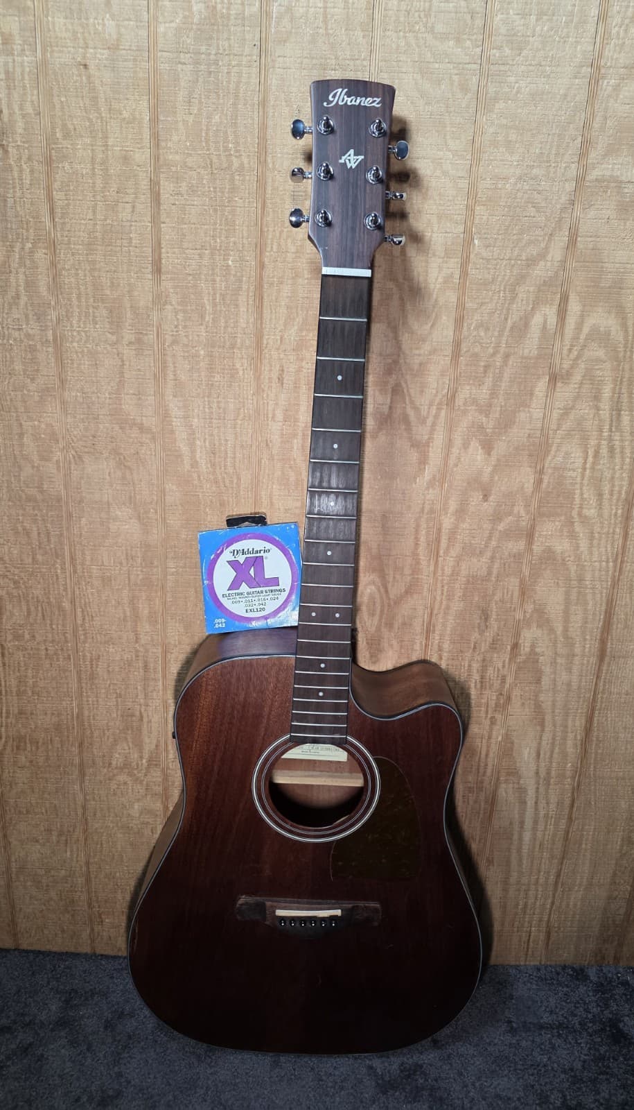 Ibanez Artwood AW54CE-OPN Mahogany Acoustic Electric Guitar w/ Fishman Preamp