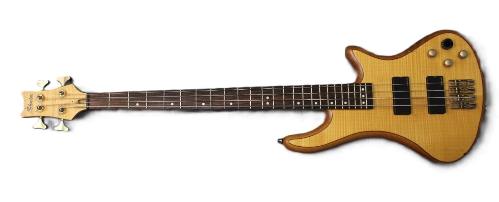 Schecter Stiletto Custom 4 String Electric Bass Guitar with Dunlop Straplok