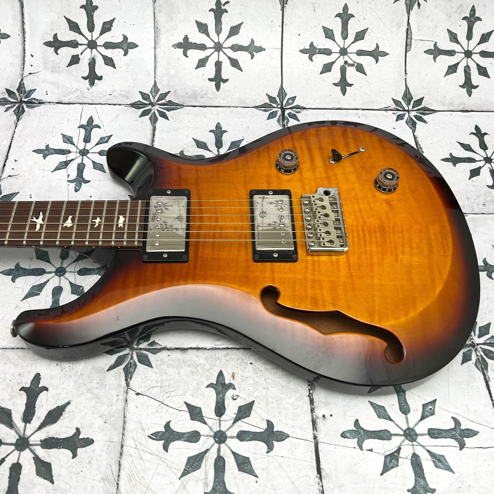 PRS S2 Custom 22 Semi-Hollow • Sunburnt Orange • 2014 • 6.88 lb #5360