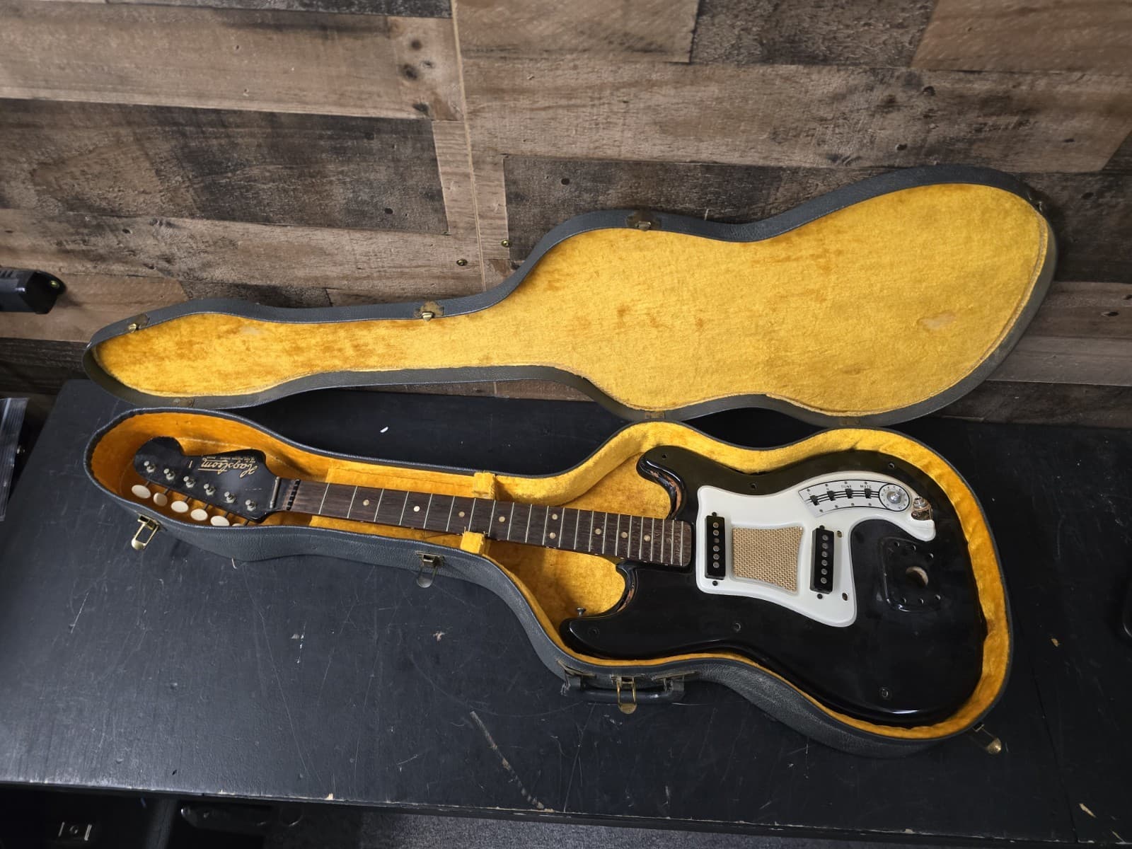 1960s Hagstrom I Electric Guitar For Parts Or Restore W/ Case