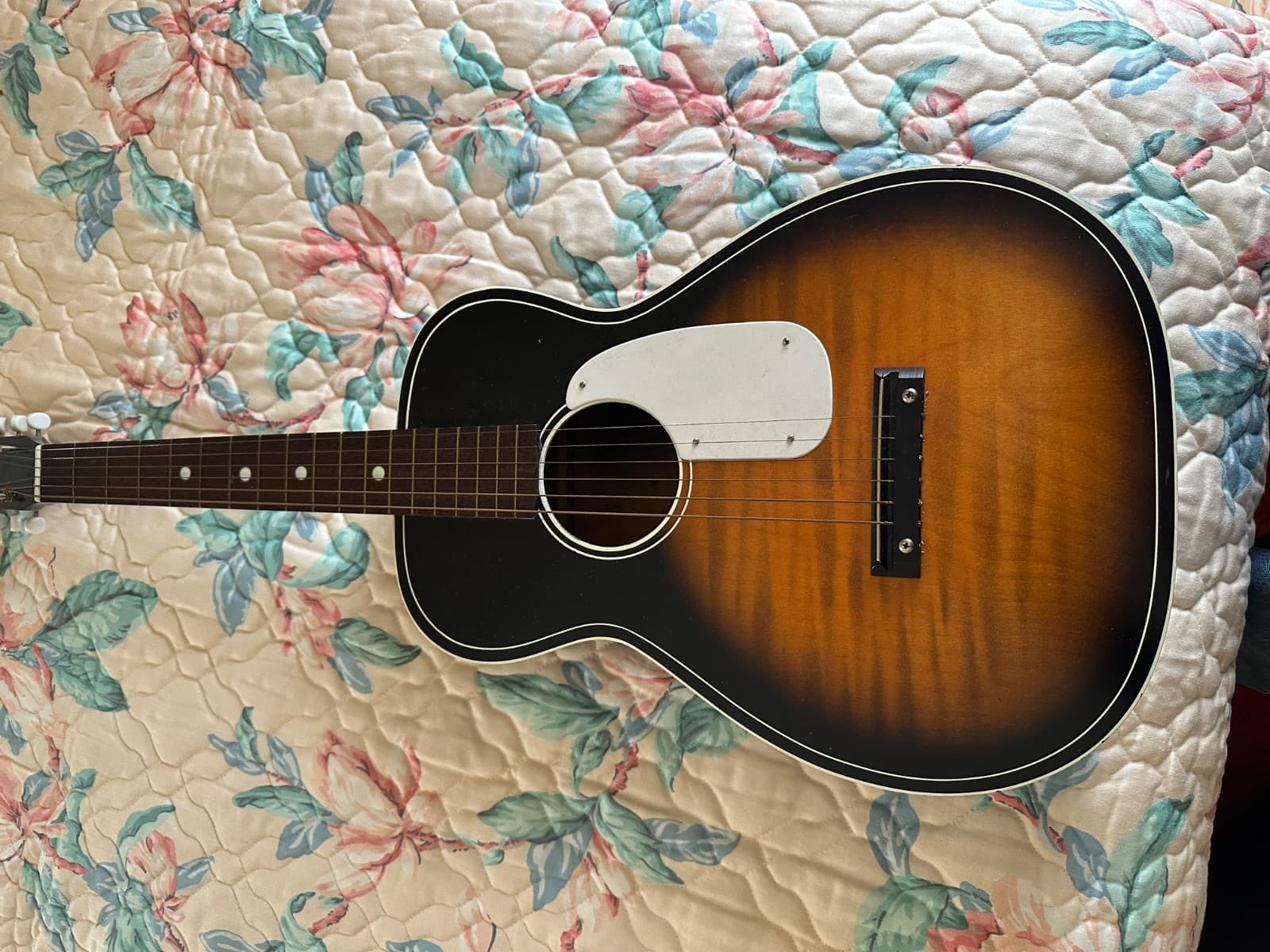 Silvertone Sunburst Acoustic Parlor Guitar