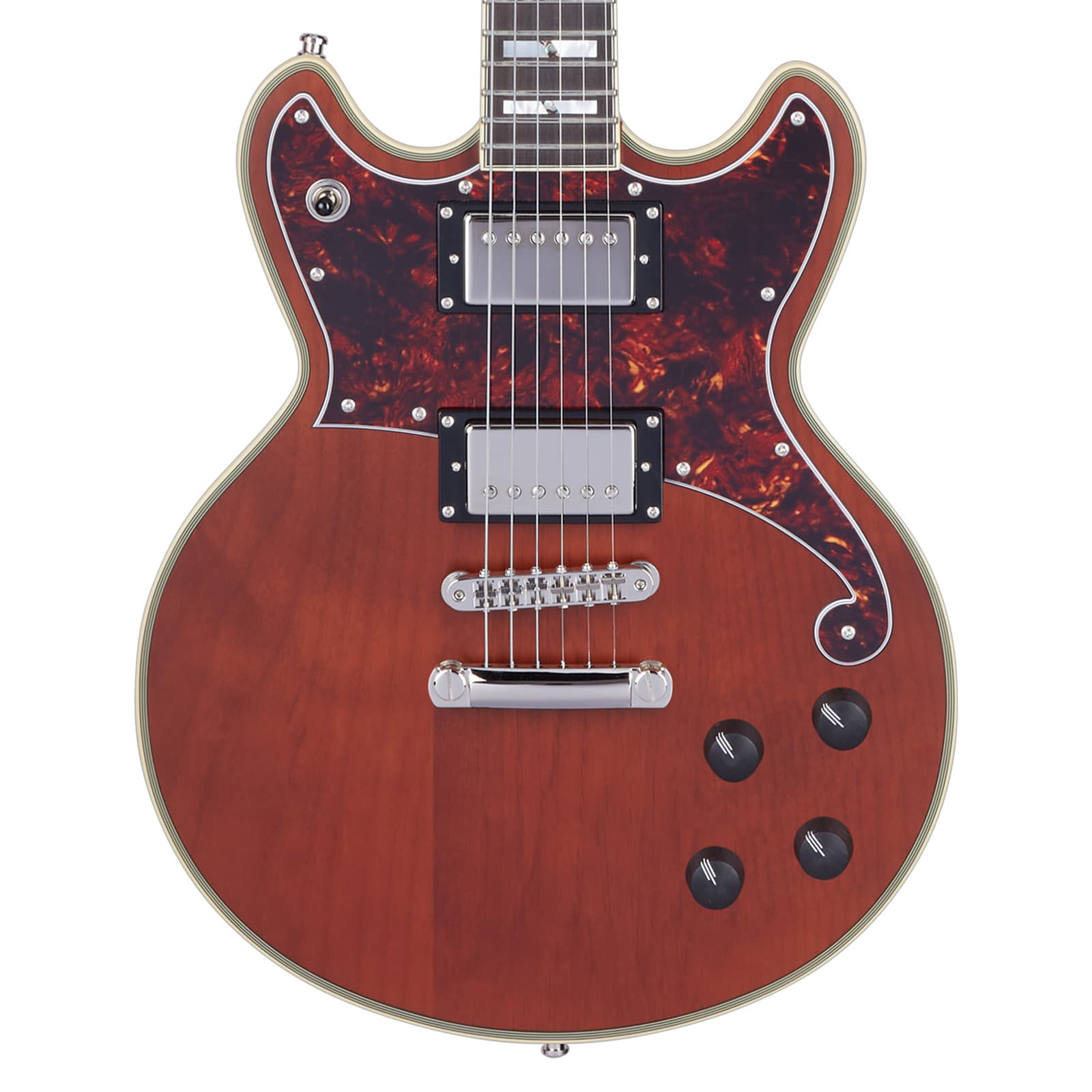 D'Angelico Deluxe Brighton Electric Guitar - Matte Walnut - B-Stock