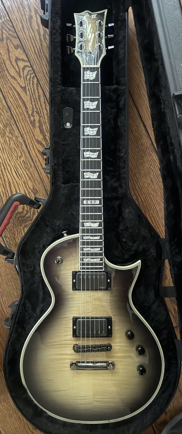 👉 2007 ESP Eclipse-II Deluxe MIJ Flame Top w/ OHSC Clean