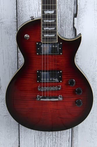 ESP LTD EC-256FM Electric Guitar Flame Maple See Thru Black Cherry Slight Flaw