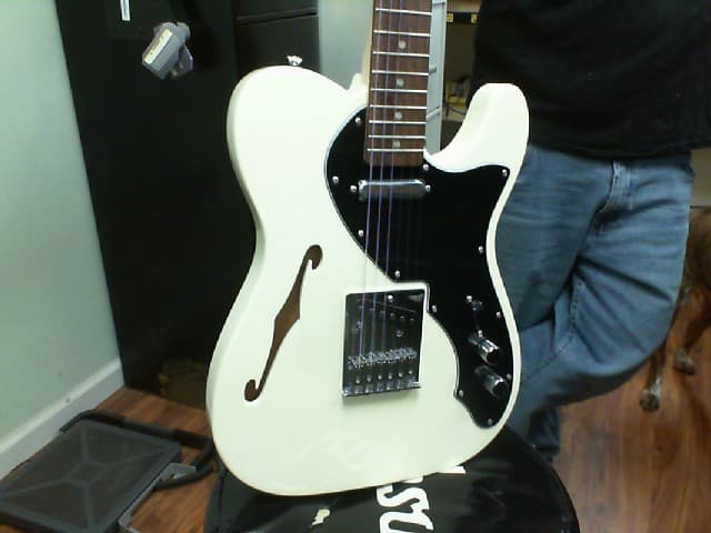 FENDER SQUIER AFFINITY THINLINE TELECASTER OLMPIC WHITE(WKS012294)