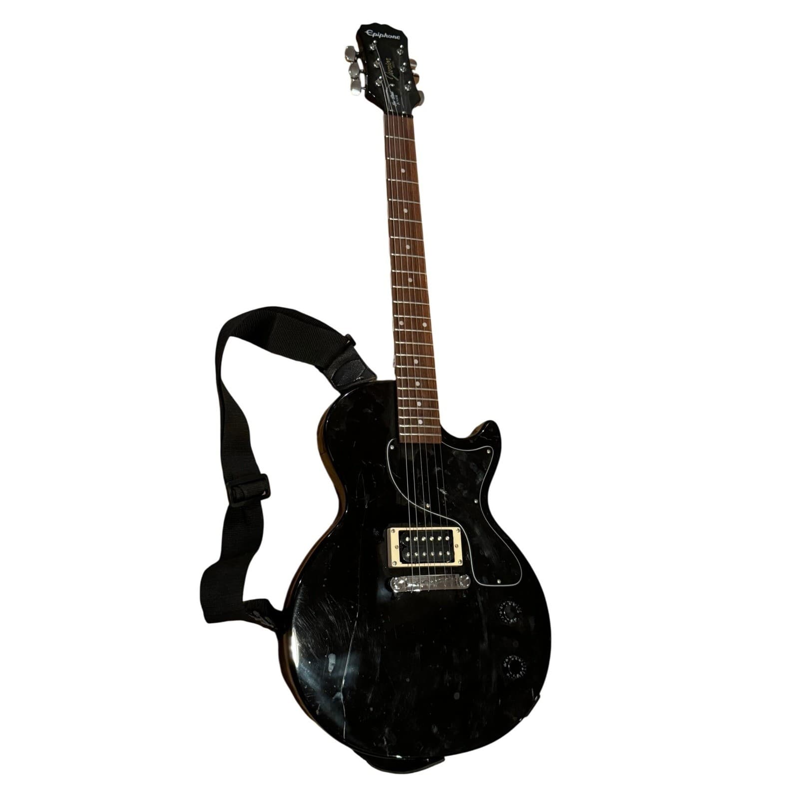 Epiphone Les Paul Junior Electric Guitar Black Rocksmith Compatible Starter