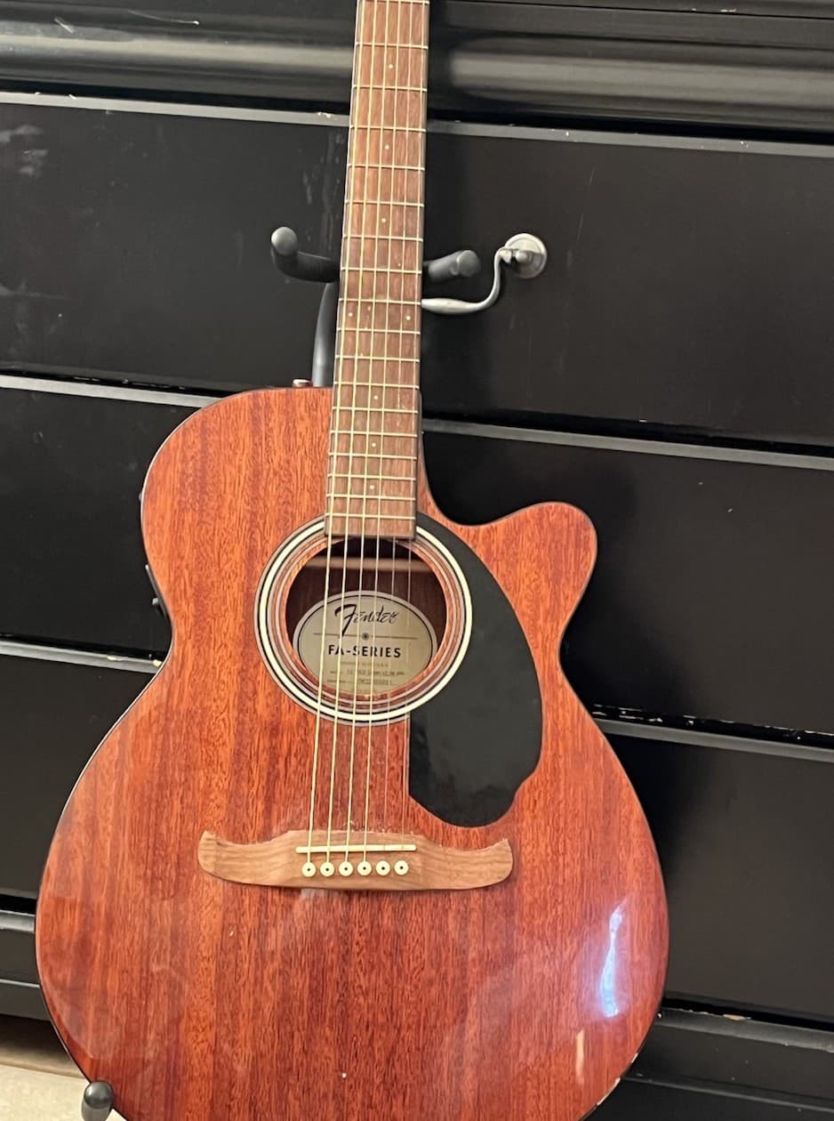Fender FA Series Acoustic Guitar Concert Body Mahogany 6 String Brown