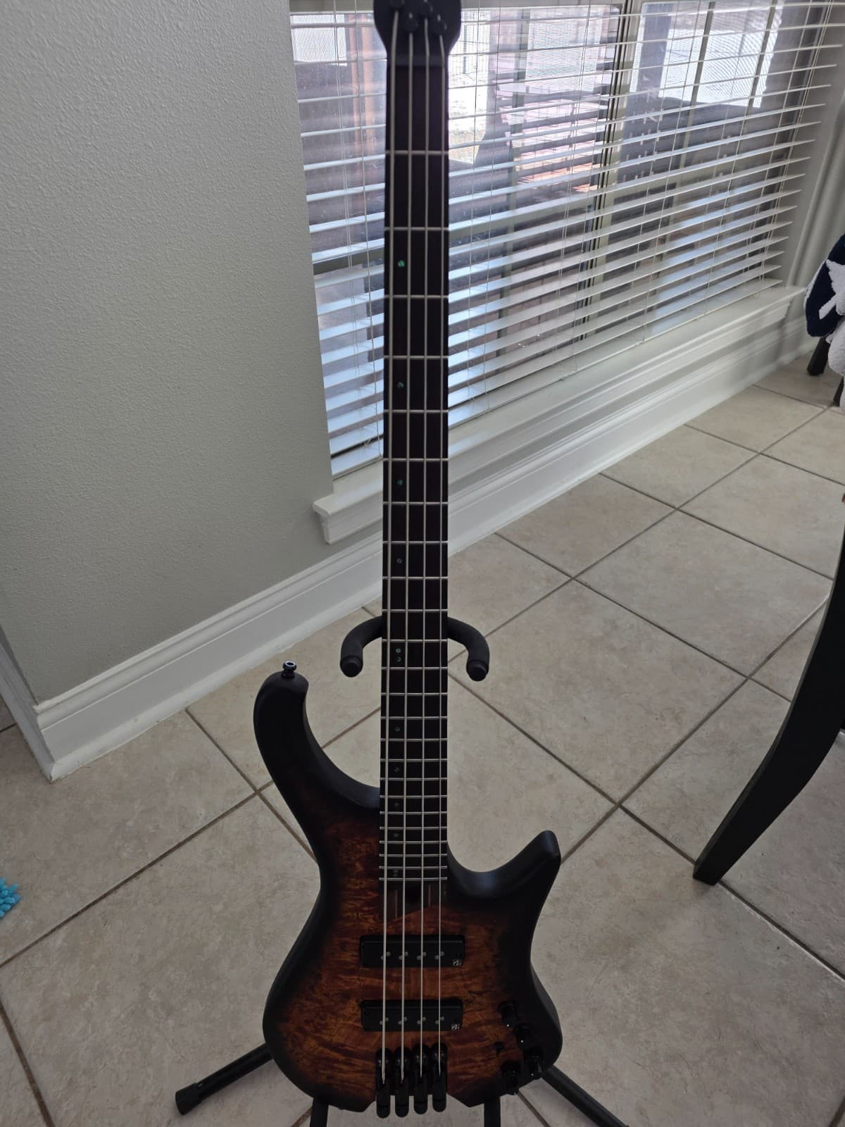 Ibanez EHB1500 Headless 4 String Bass Dragon Eye Burst Flat + Gig bag! MINT!!!