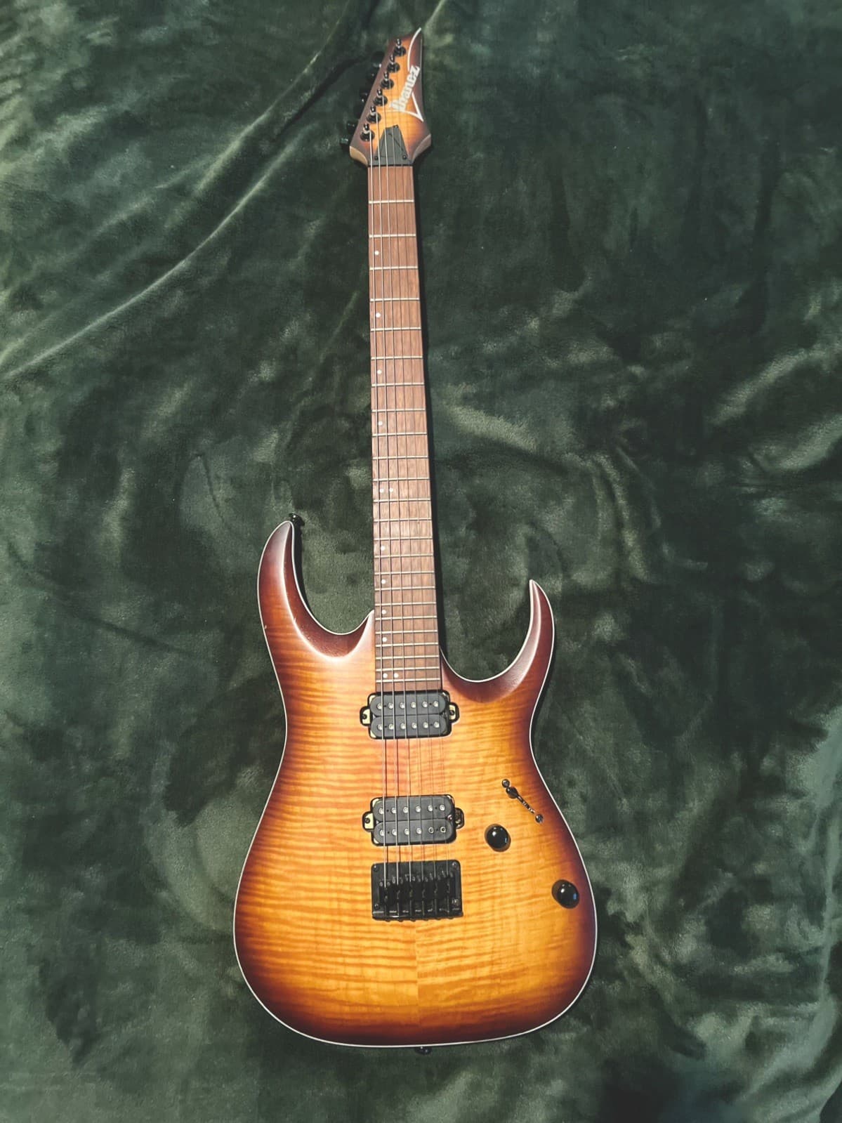 Ibanez RGA42FM Flame Maple Top Electric, Dragon Eye Flat