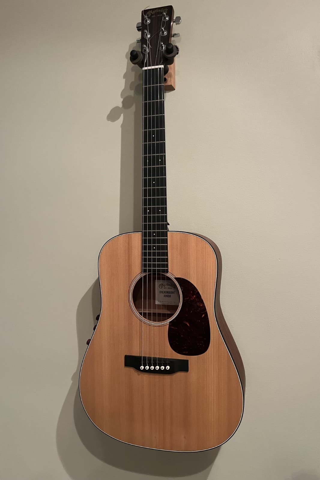 Martin Dreadnought Junior D Jr Guitar All Solid Wood w/ midi pickup & Gig bag