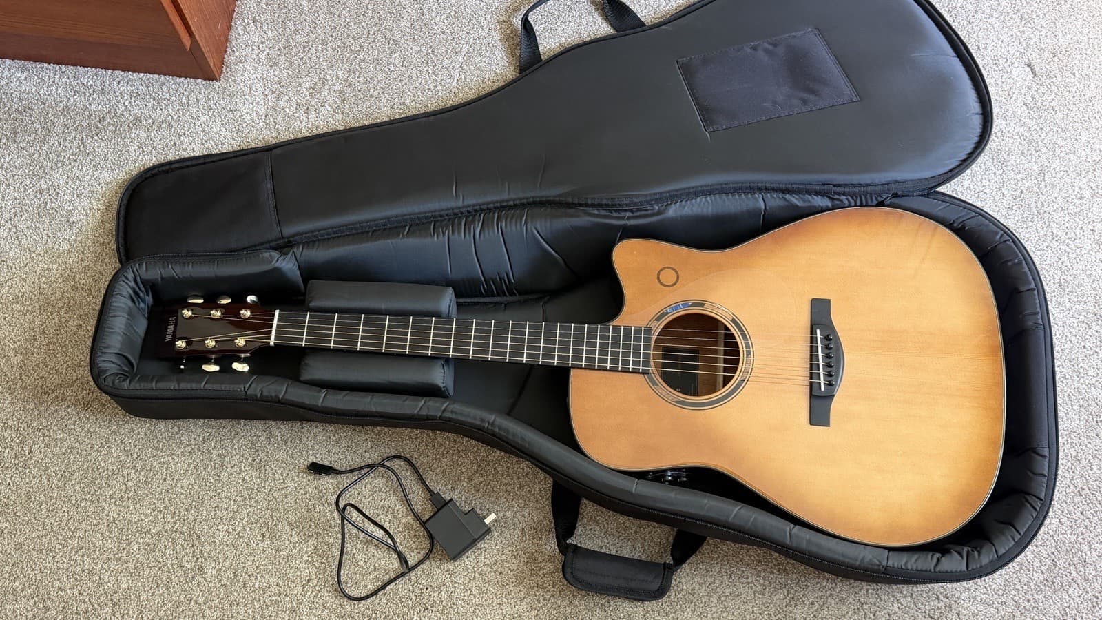 Yamaha TAG3 C TransAcoustic Dreadnought Acoustic-electric Guitar - Sand Burst