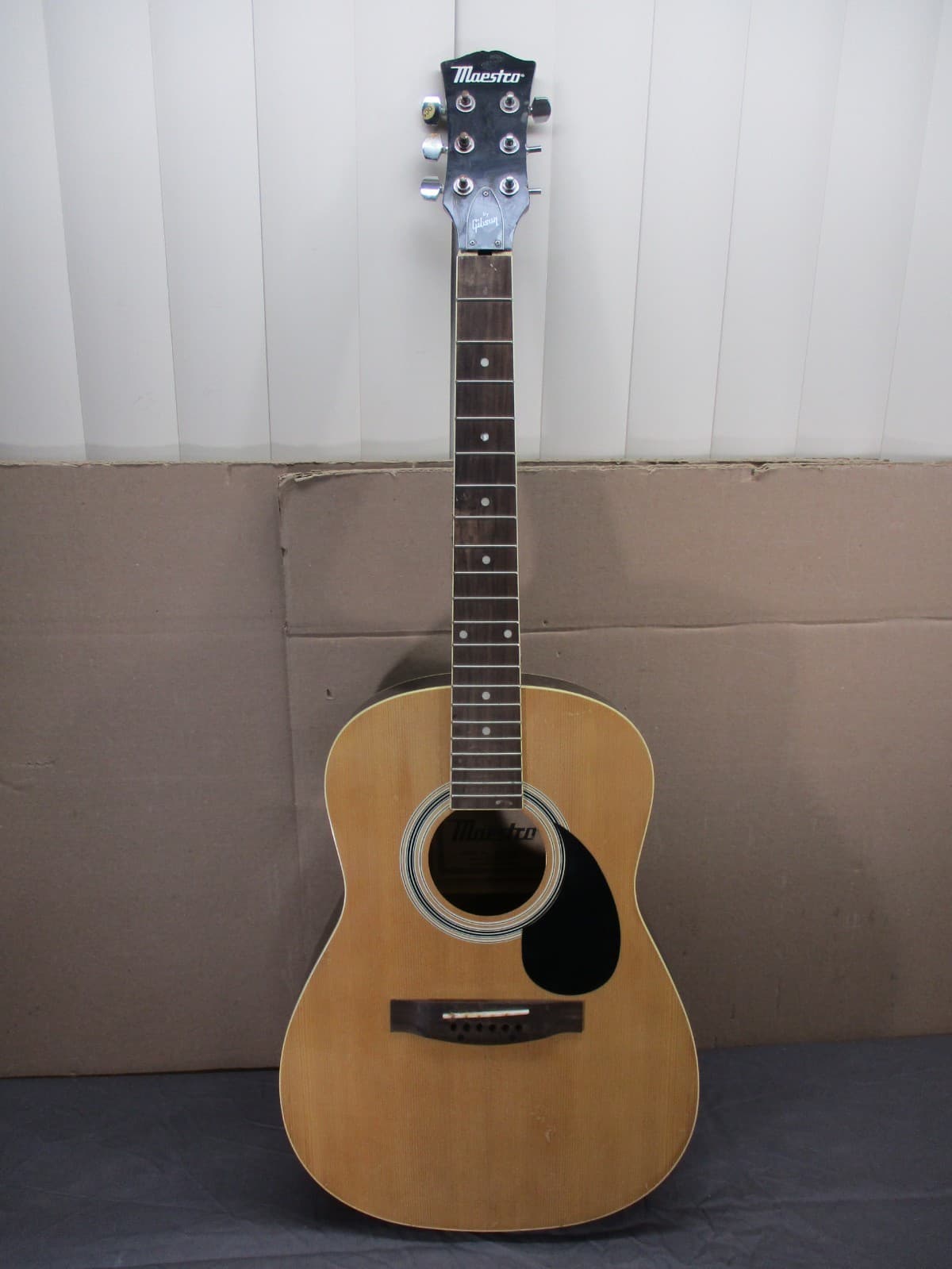 Vintage Gibson Maestro Macinach Acoustic 6-String Guitar for Restoration