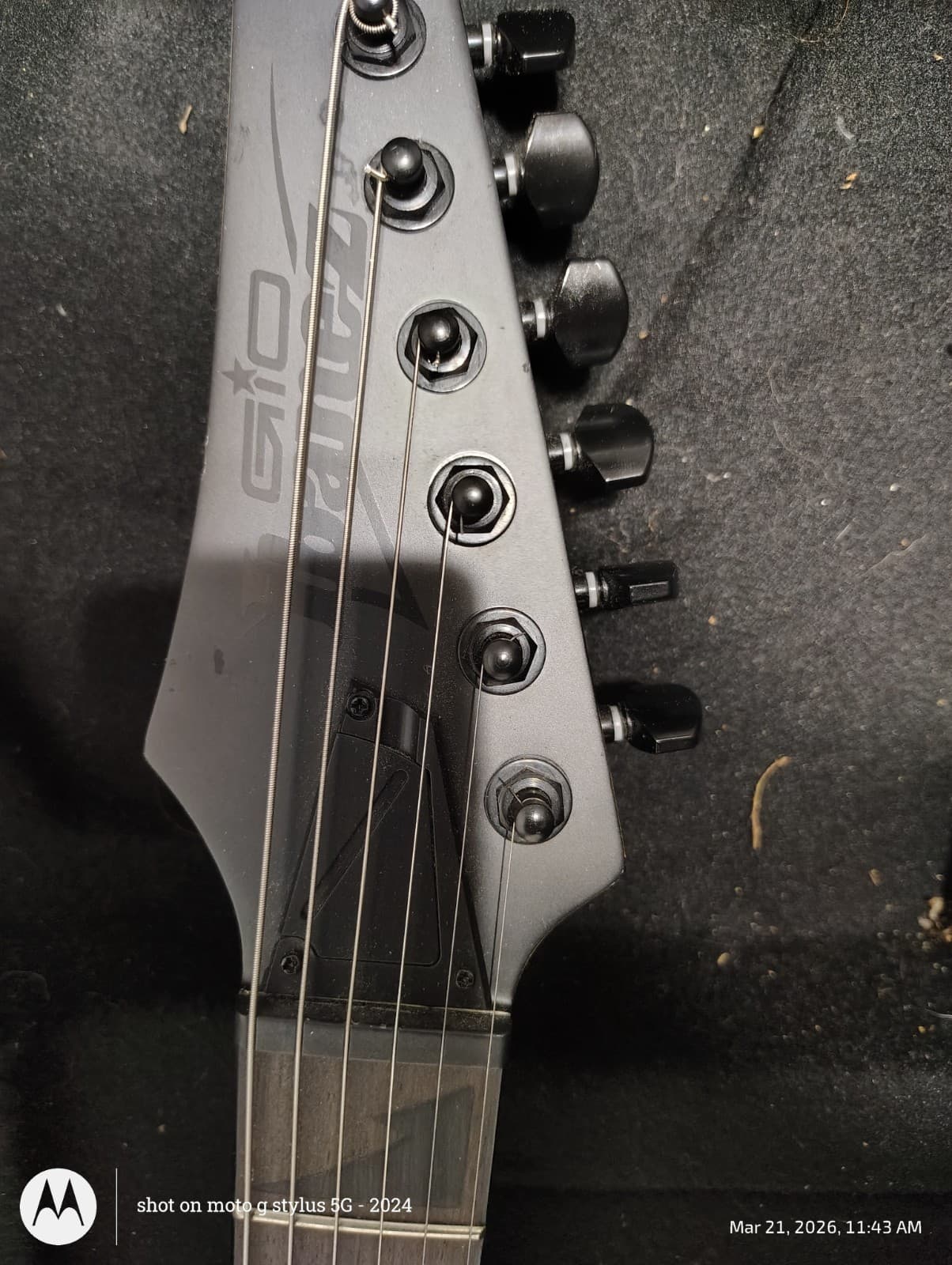 Ibanez GIO GRGR120EX Electric Guitar - Matte Black - Sharktooth Inlays