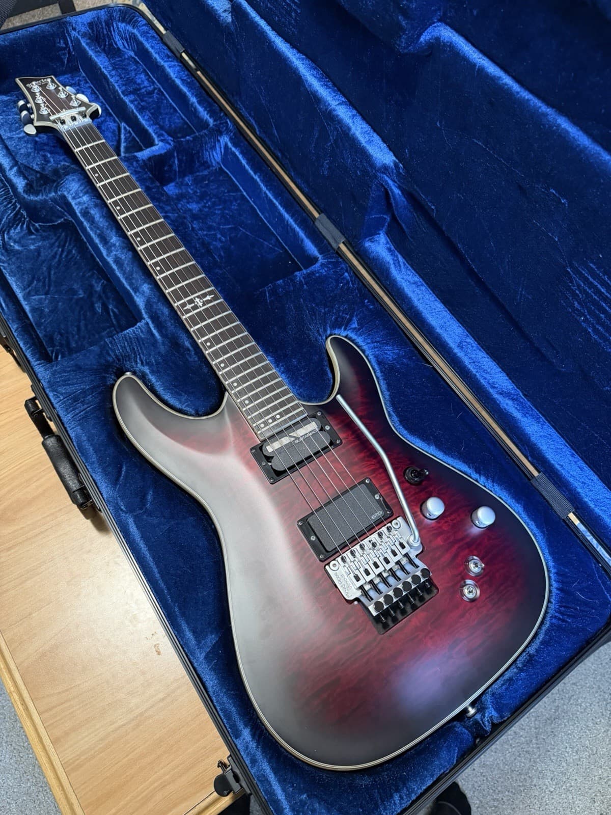 Schecter c-1 platinum FR-S (sustaniac) with schecter hard case