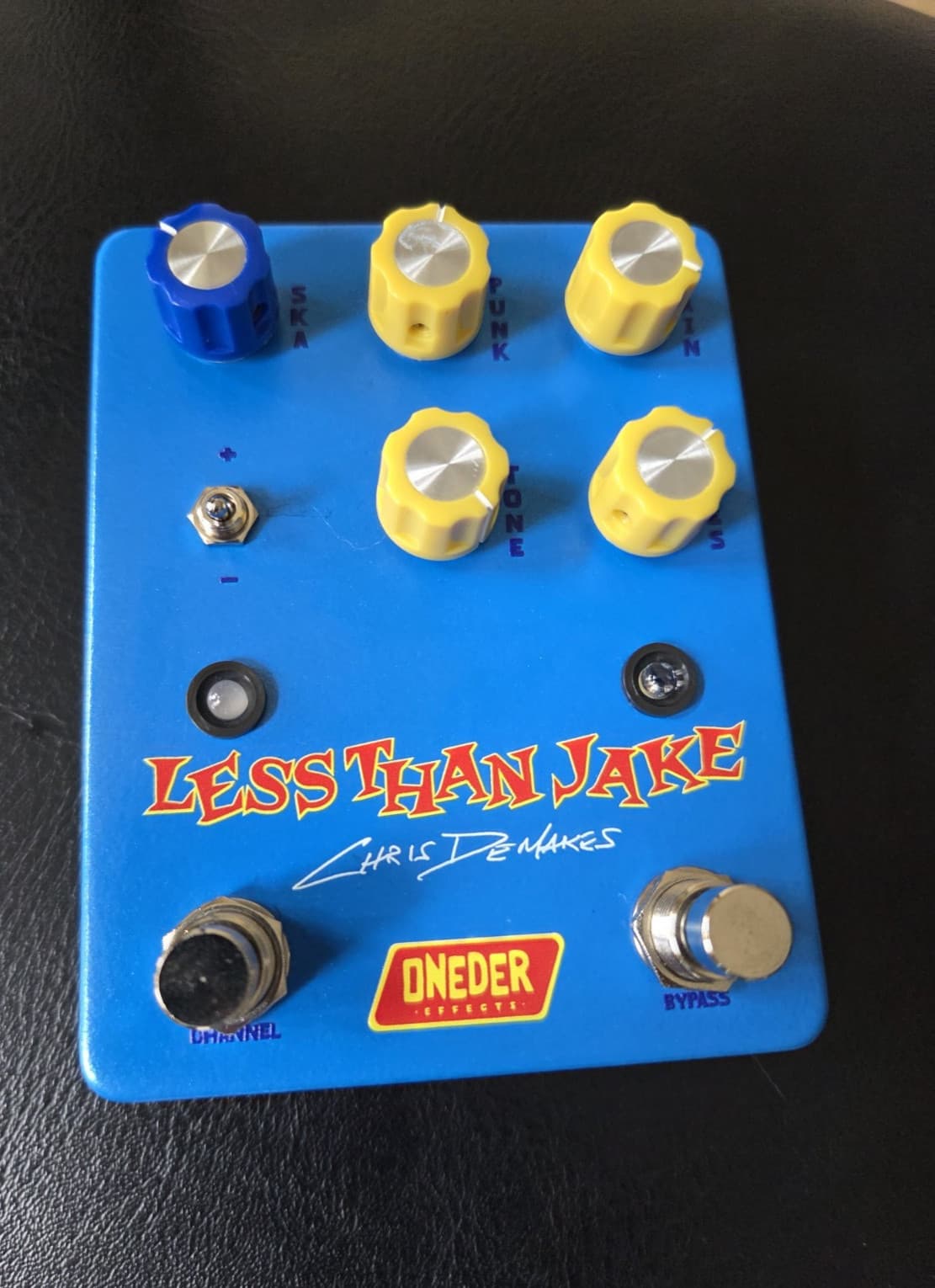 Oneder Less Than Jake Guitar Chris DeMakes Signature Ska/Punk Boost Guitar Pedal