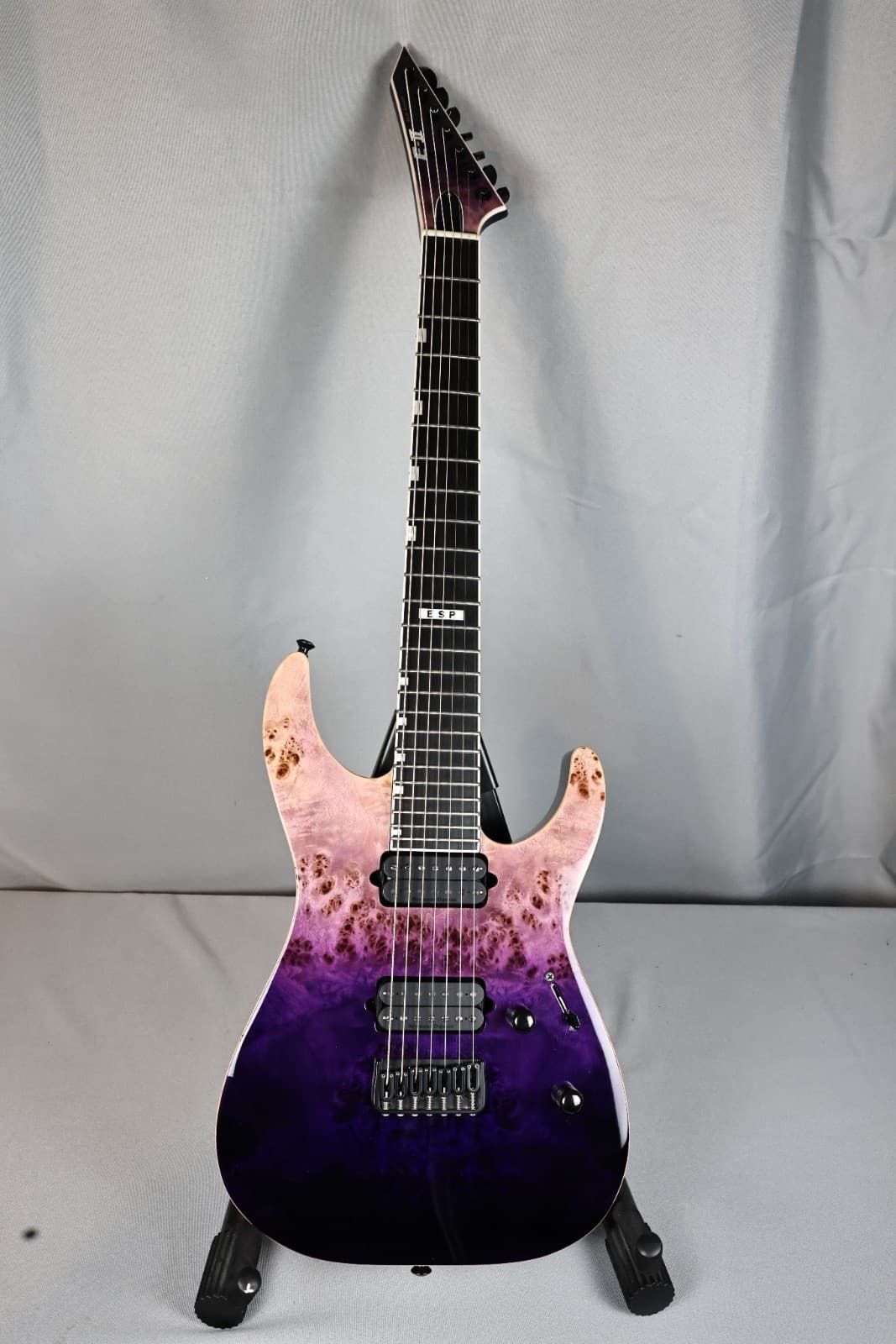 ESP E-II M-II 7 NT Seven String Guitar SIGNED BY TAPROOT! Purple Natural Fade