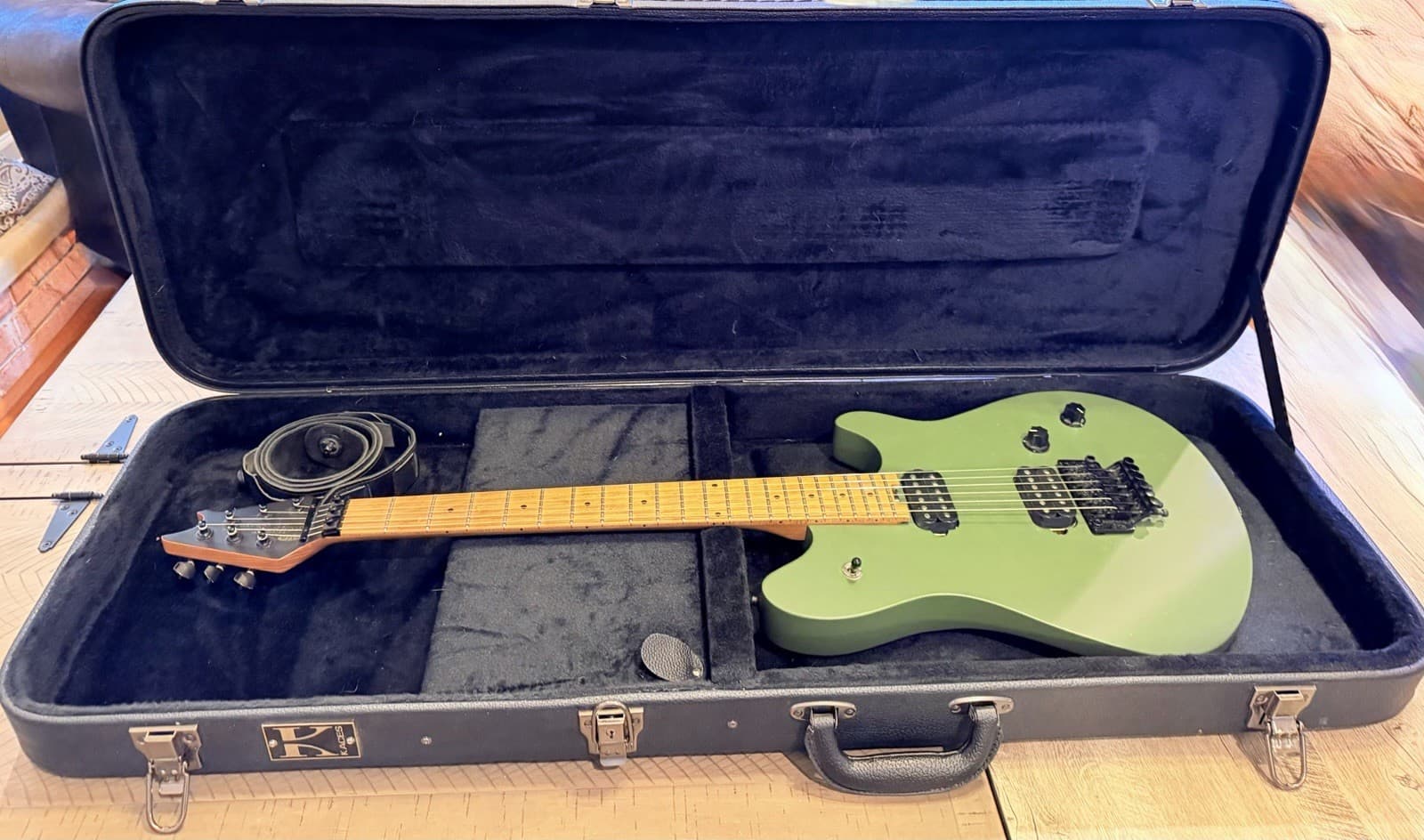 EVH Wolfgang Standard Electric Guitar Matte Army Drab W/KACES Hard Case & Strap