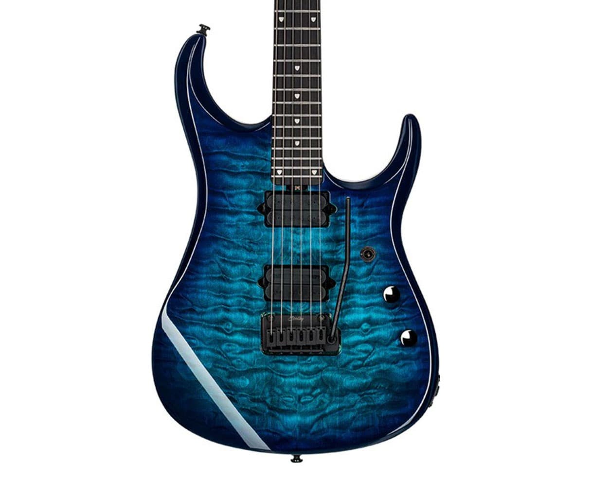 Sterling Music Man JP150D Quilted Maple - Cerulean Paradise - B-Stock