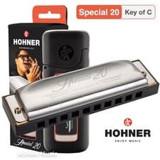 Hohner Special 20 Diatonic Harmonica SPC-20 w/ Case, Key of C D G A E F Bb Eb Ab