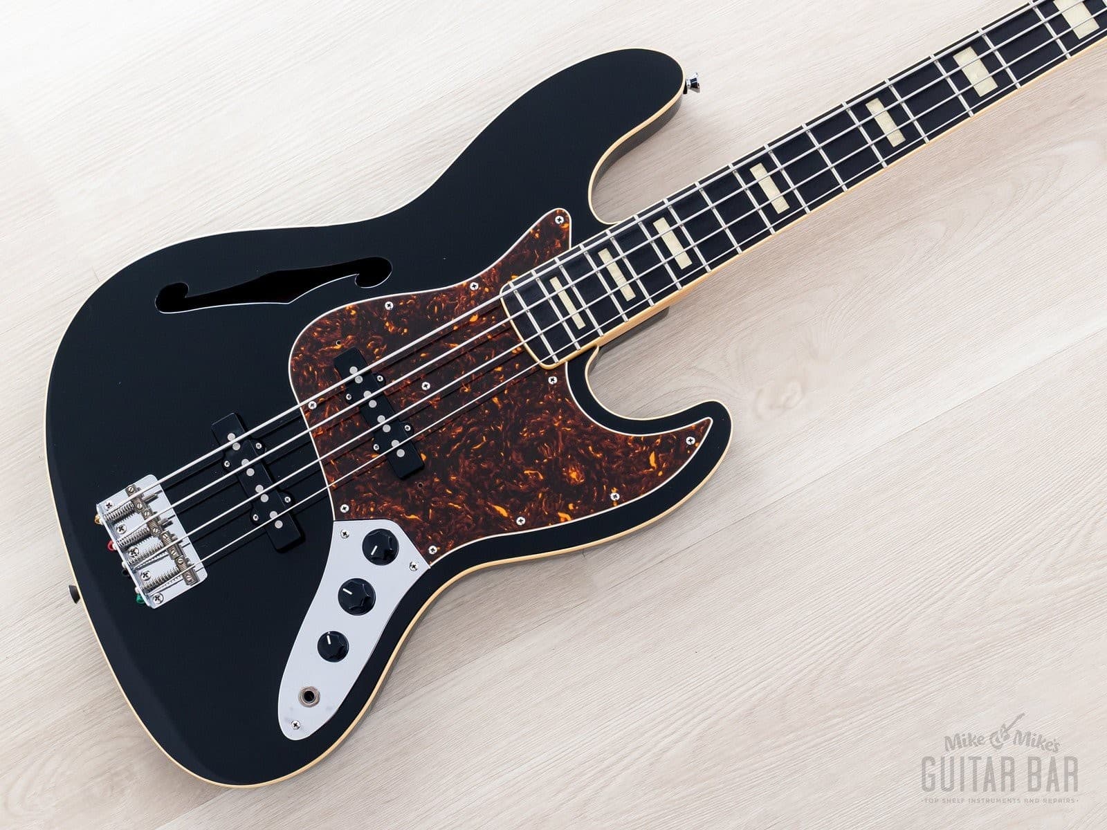 2012 Fender Jazz Bass JB/HO Semi-Hollow Mahogany Body, Blocks & Binding, Japan