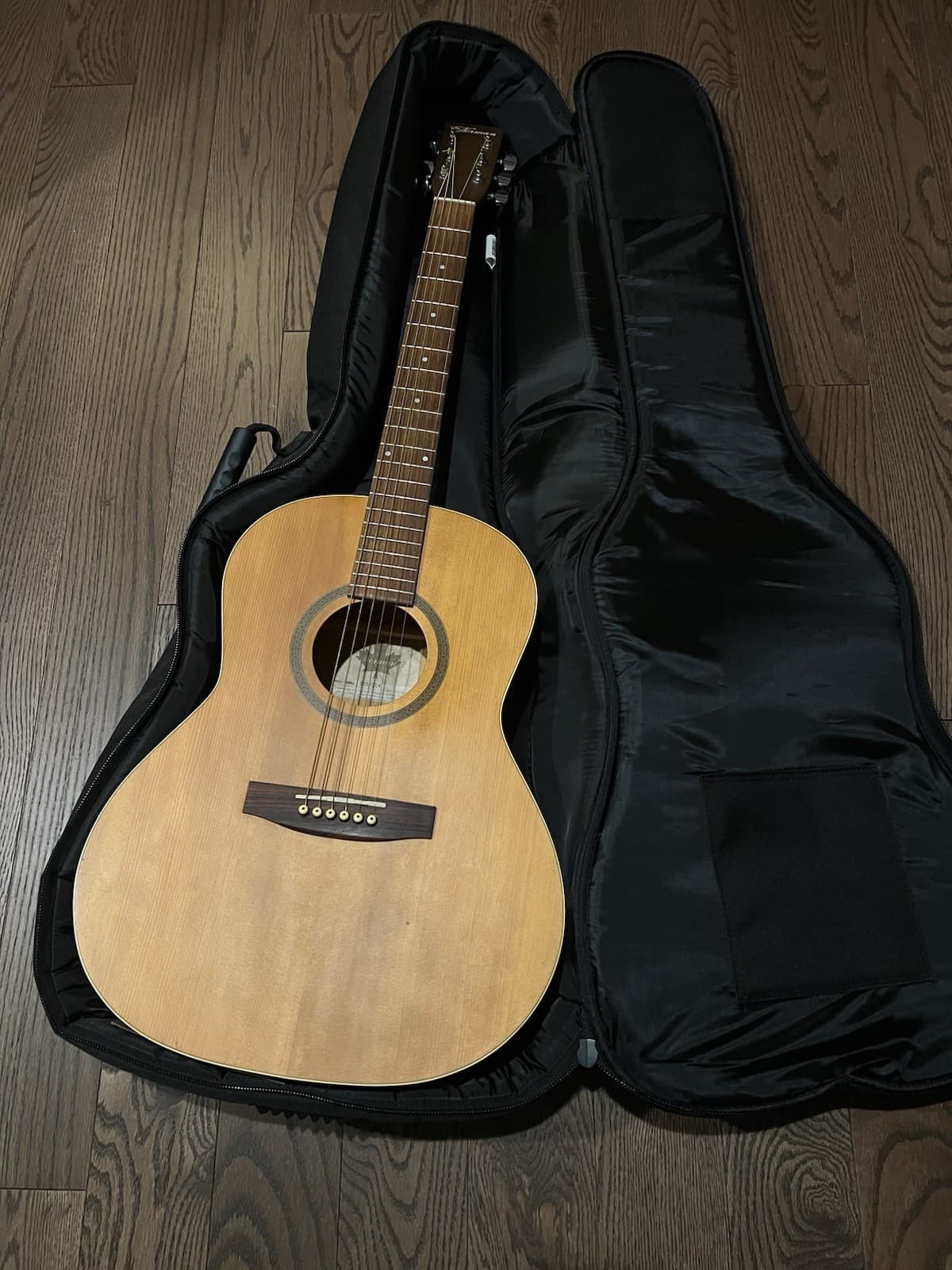 Folk Acoustic Guitar Norman B20 Folk Natural Made in Canada with Hard Case