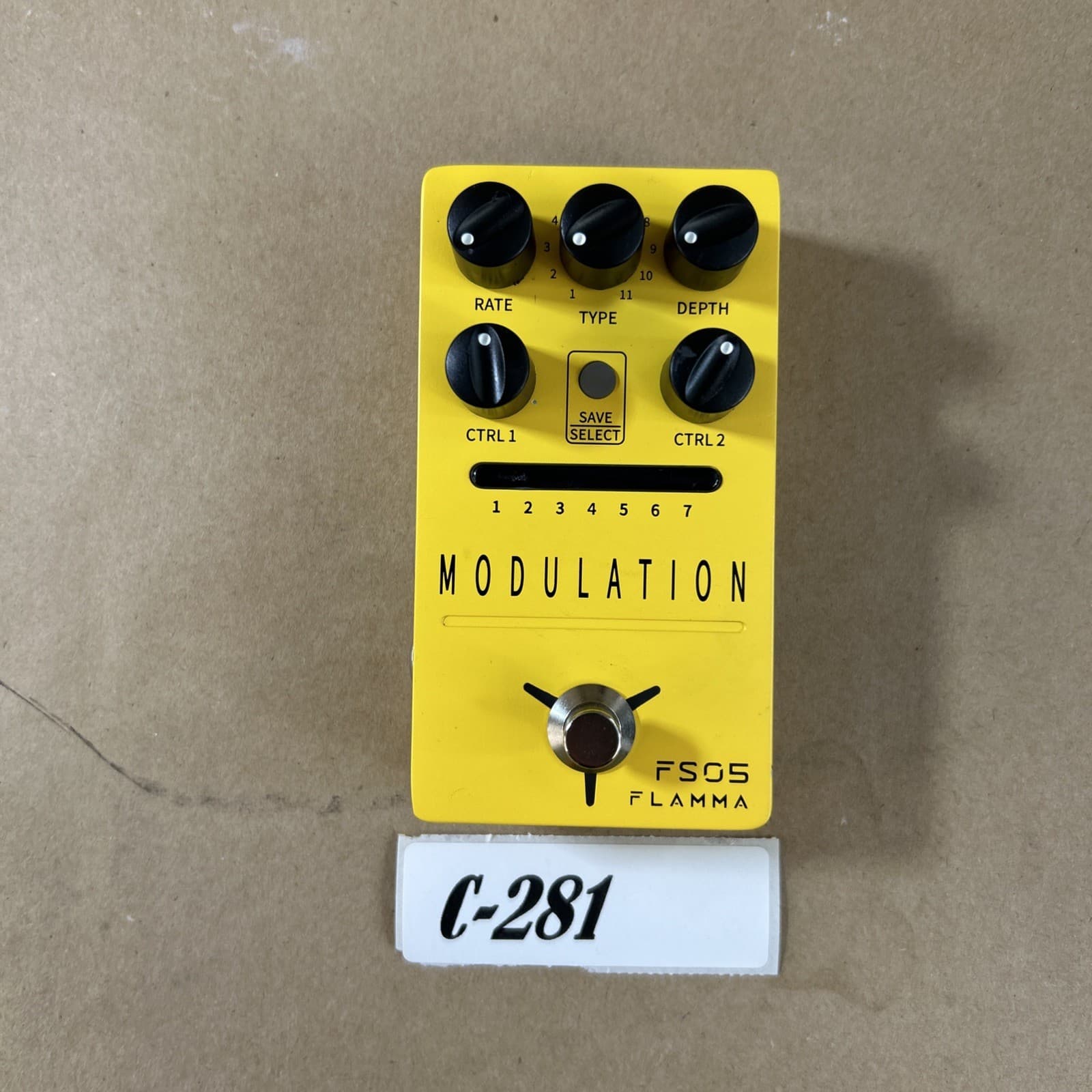 Flamma FS05 Modulation Guitar Effects Pedal Chorus Phaser Flanger Tremolo Used