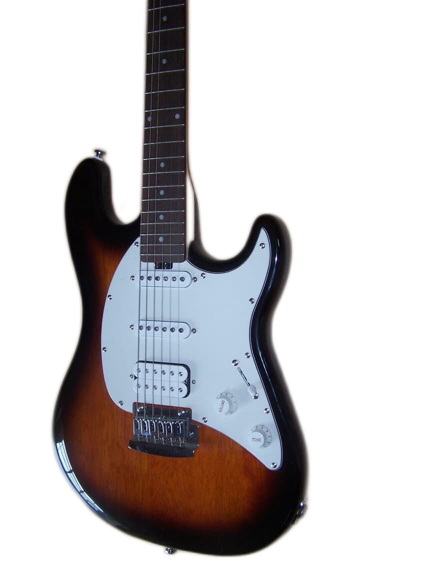 SUB Series Cutlass Sterling Sunburst Guitar by Music Man w/Strap & Gig Bag