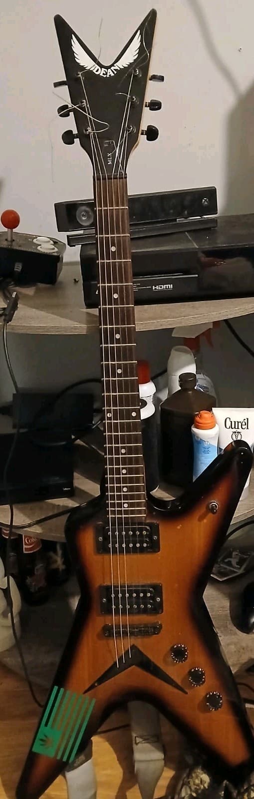 Used Dean MLX Sunburst Electric Guitar *NEEDS NEW INPUT JACK*
