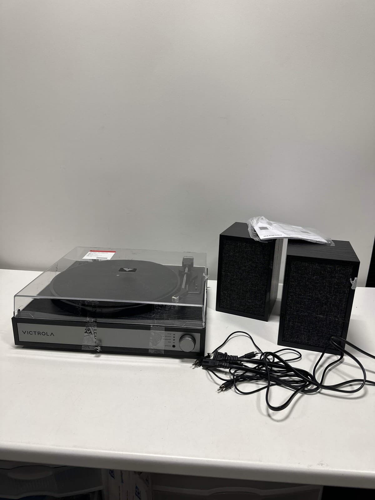 Used Victrola Harmony Bluetooth Turntable System with Speaker - Black