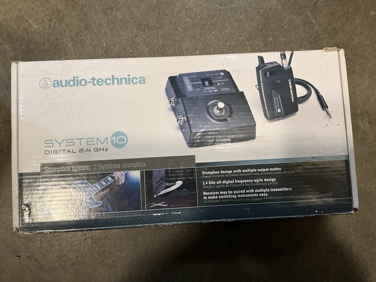 Audio-Technica 10 Digital Wireless - Guitar Stompbox Pedal box & accessories