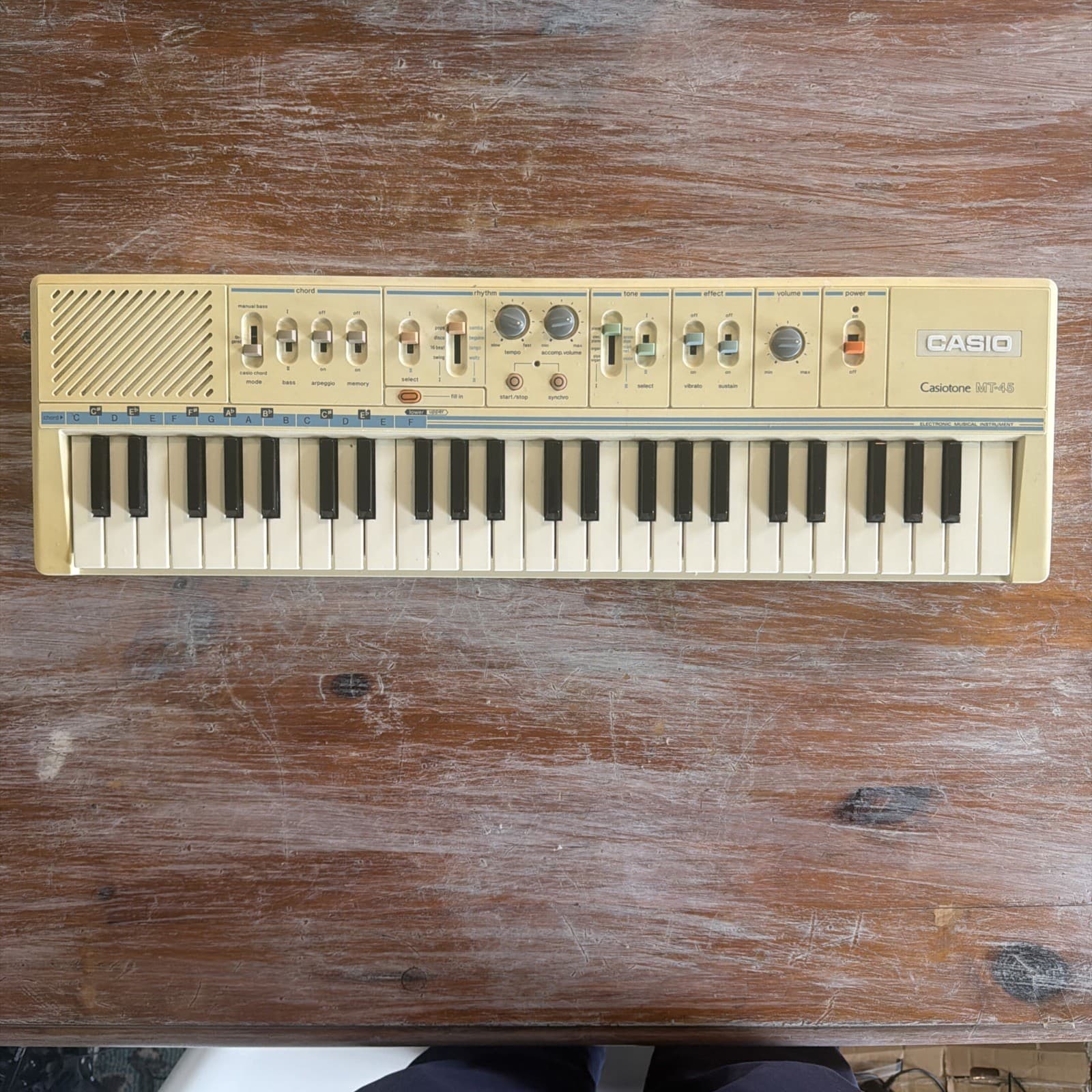 Vintage Casio Casiotone MT-45 Electronic Keyboard Piano Working Synthesizer
