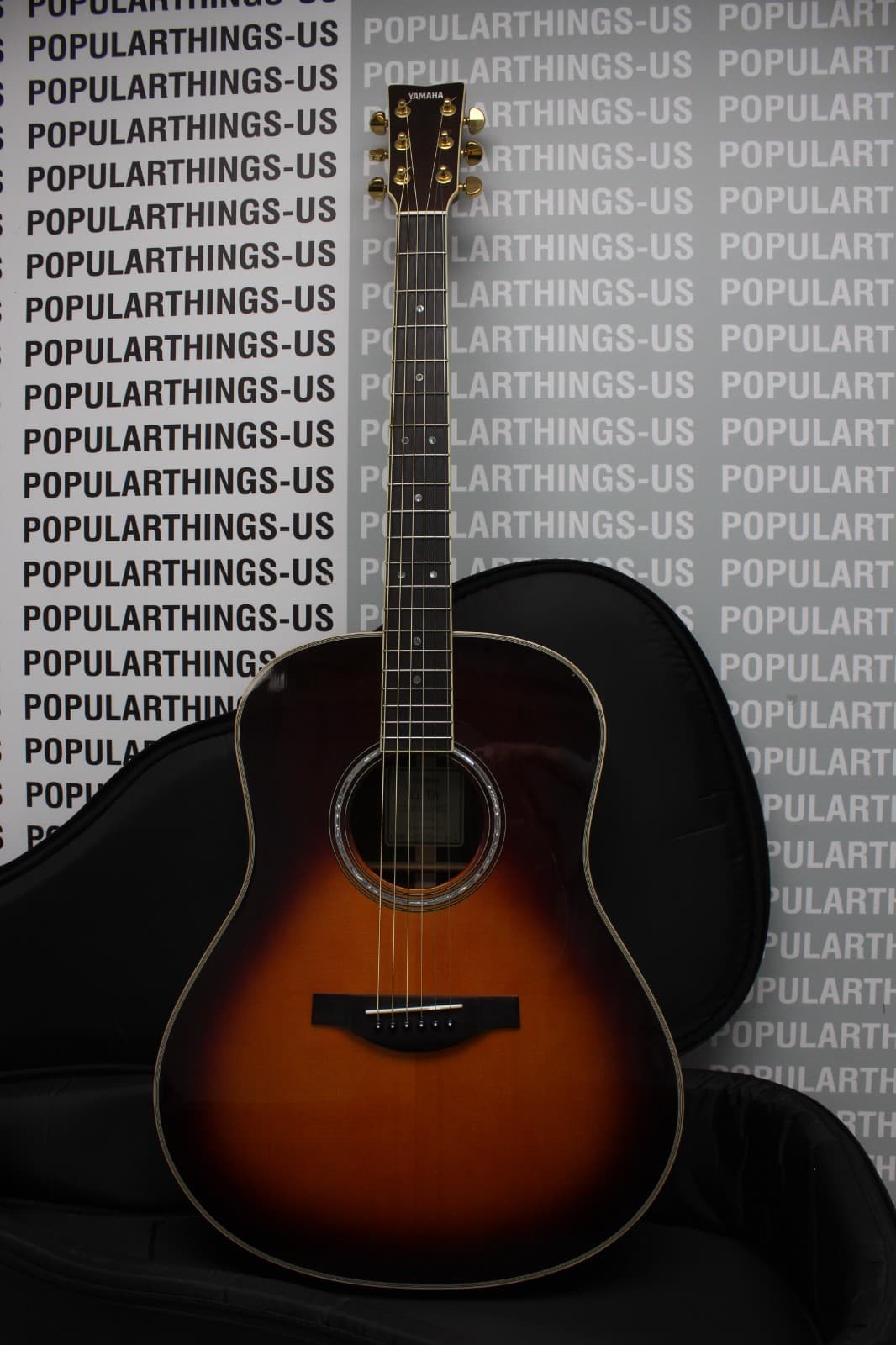 Yamaha LL-TA TransAcoustic Dreadnought guitar with Hard Bag