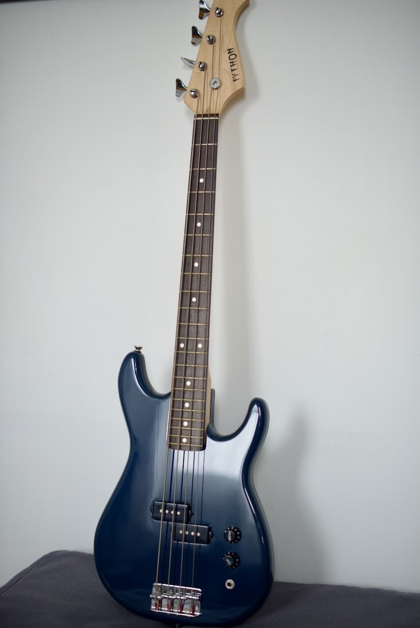 Python Short-Scale Electric Bass • Mint • 30" Scale • Blue | MONO M80 Case