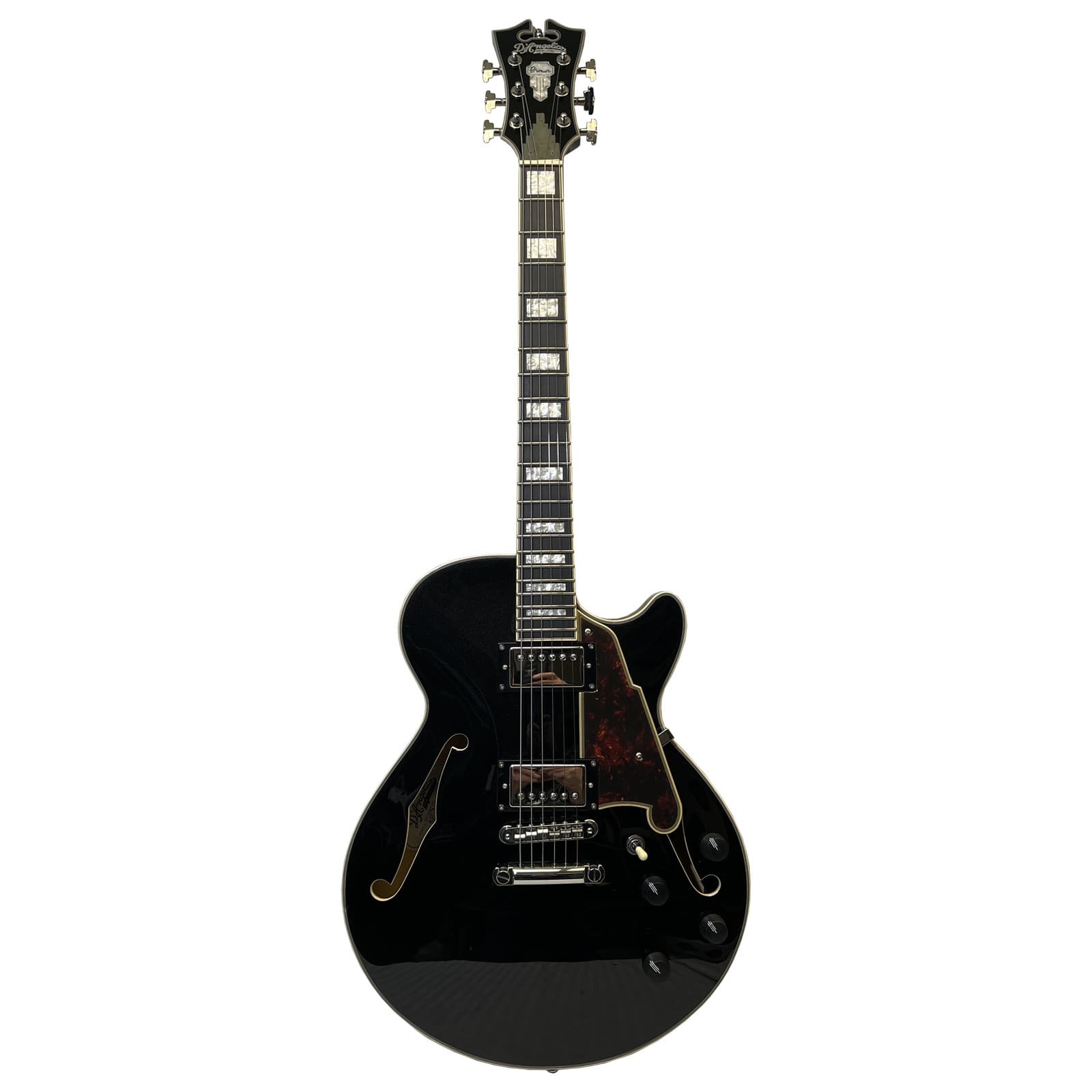 D'Angelico Premier SS Semi-Hollow Electric Guitar - Black Flake - C-Stock