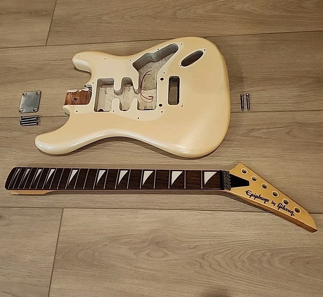 Epiphone by Gibson Super Strat 1980s Electric Guitar - Neck & Body Husk (Read)