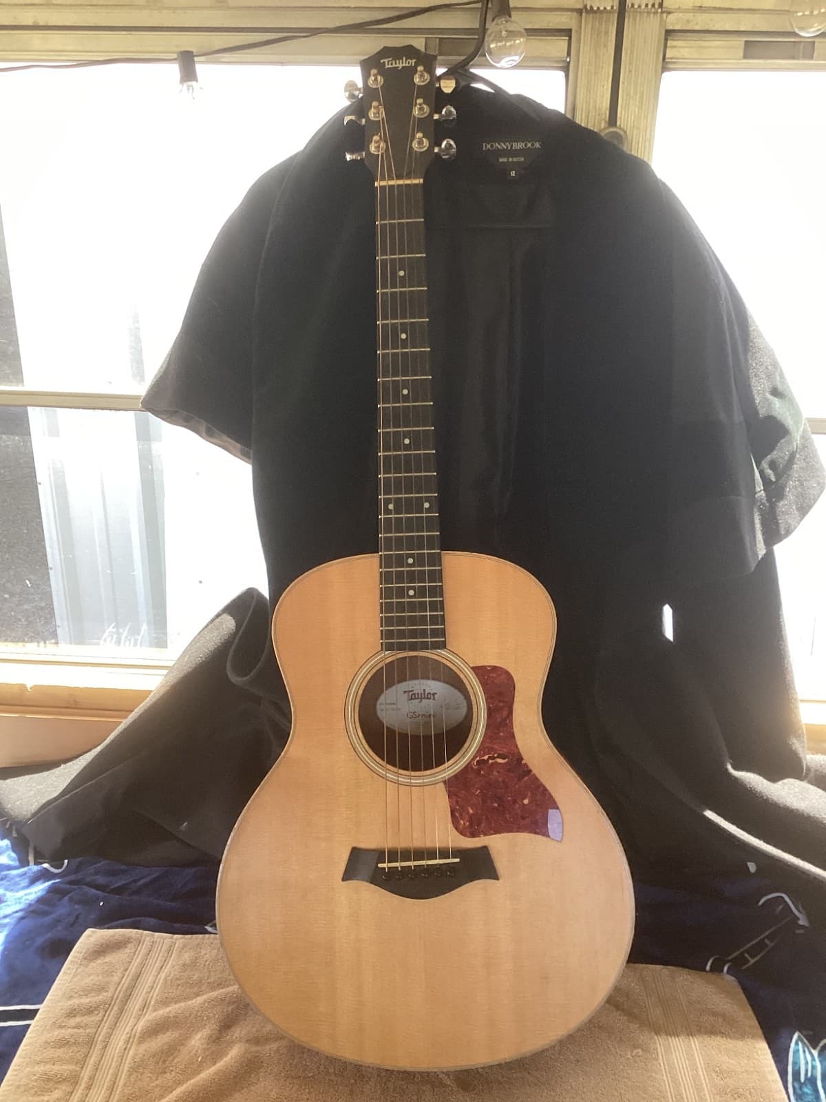 Good Condition Acoustic Taylor Mini Guitar With Taylor Carrying Case