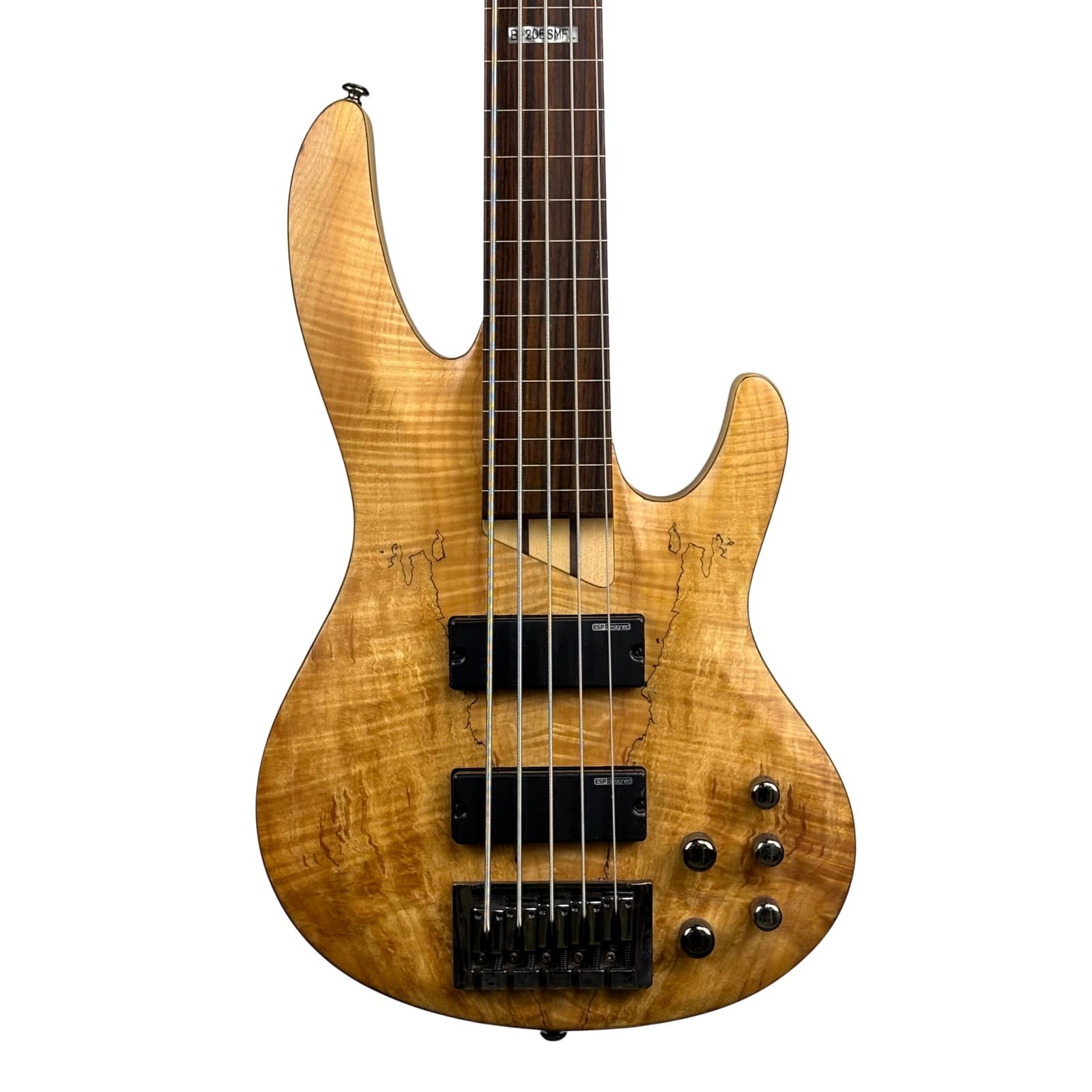 ESP LTD B-205SMFL Spalted Maple Fretless 5-String Bass (Used)