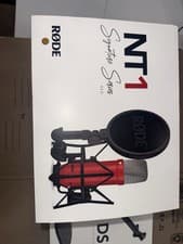 Rode NT1 Signature Series Red XLR Condenser Mic w/ SM6, DS2 Desktop Arm