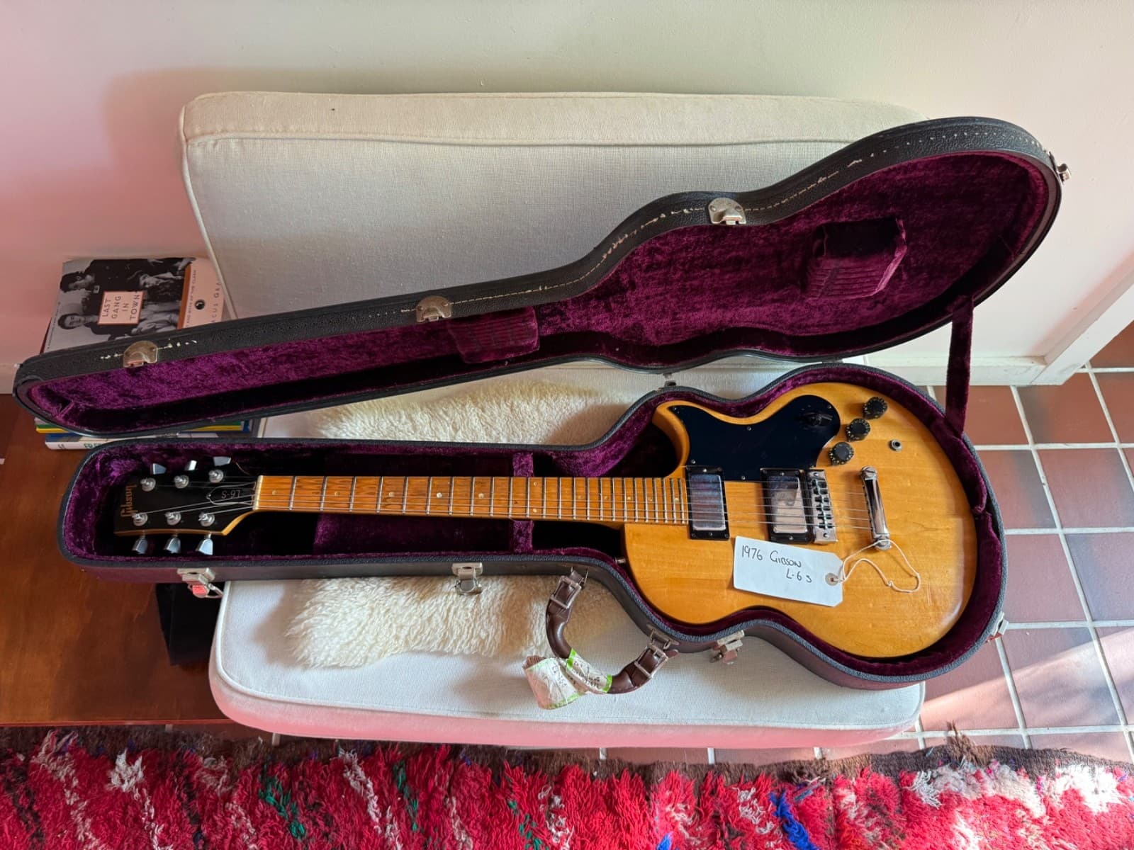 Vintage Gibson L6-S Custom 1976 Electric Guitar Maple All Original With Case
