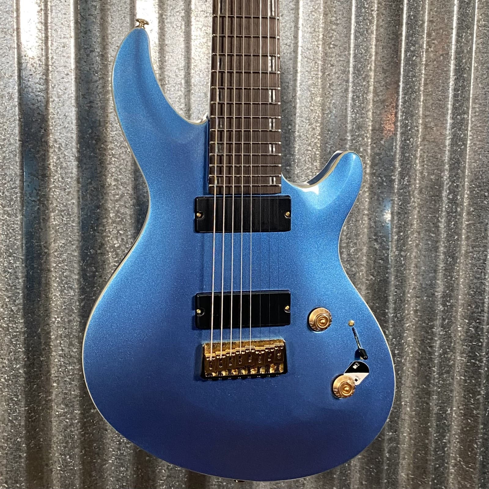 ESP LTD JR-208 Javier Reyes 8 String Pelham Blue Baritone Guitar LJR208PB...