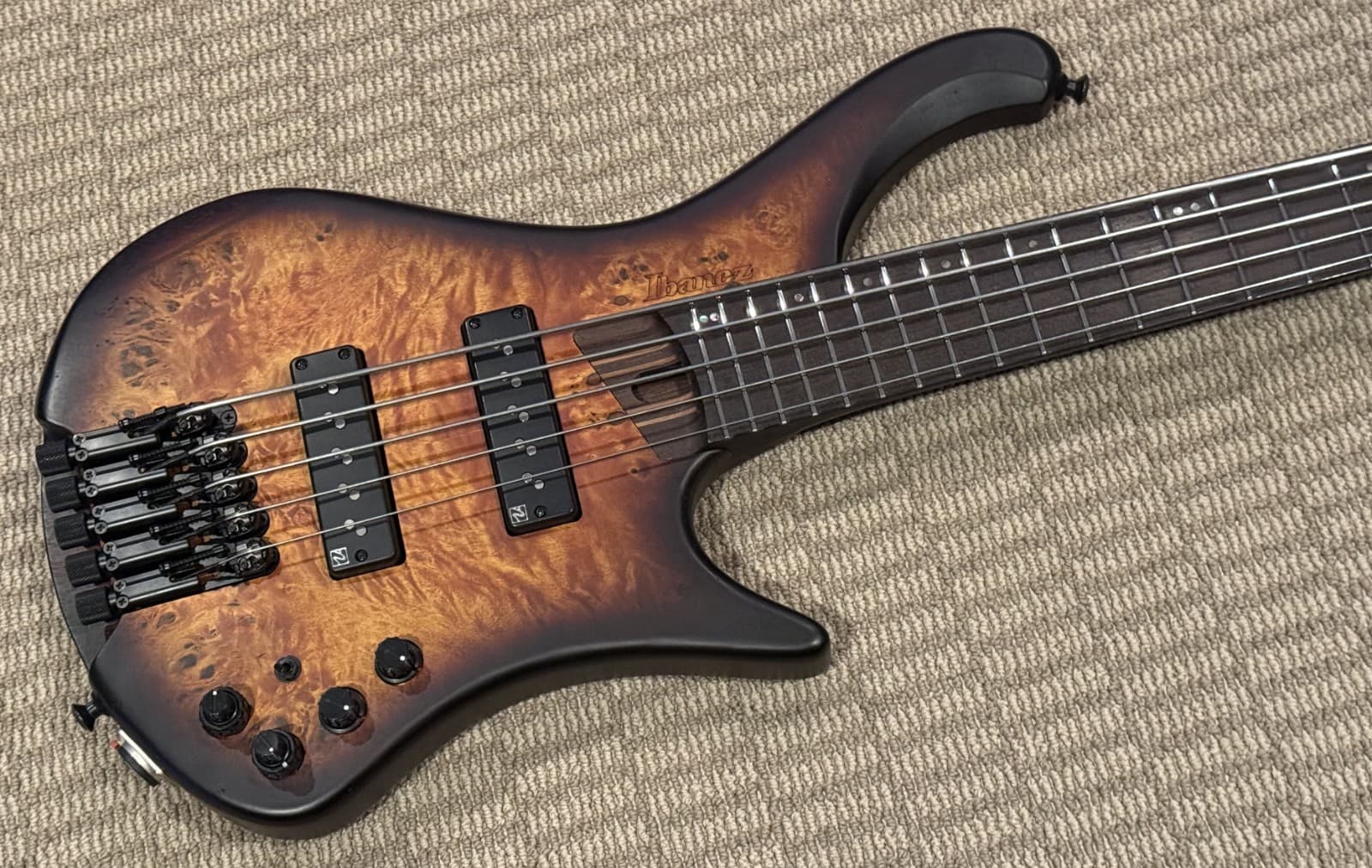 Ibanez EHB1505 Headless Bass 5-StringDragon Eye Burst-Excellent Condition