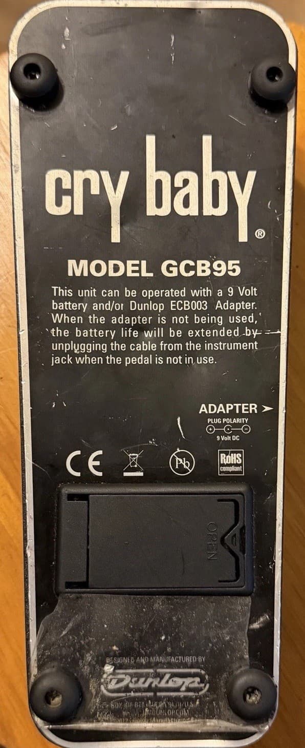 Dunlop Cry Baby GCB95 Wah Pedal Guitar Effect Tested Working Classic