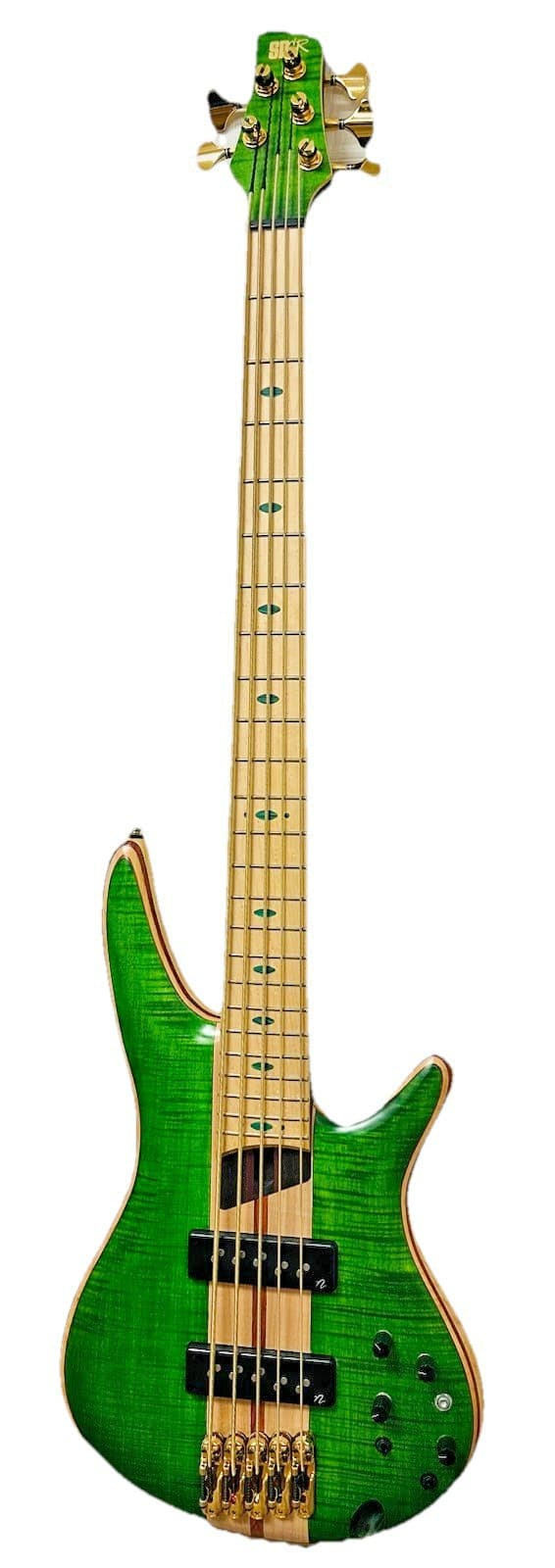 Ibanez SR Premium Series SR5MDX 5 String Electric Bass Guitar, Emerald Green