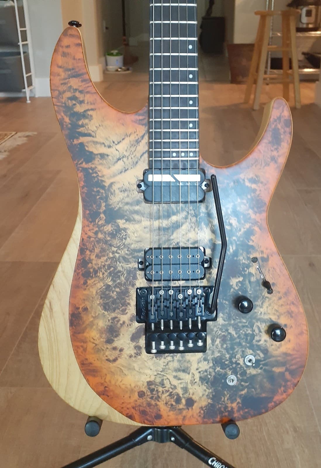 Schecter Guitar Research Reaper6 FR S Infernoburst w/hard case