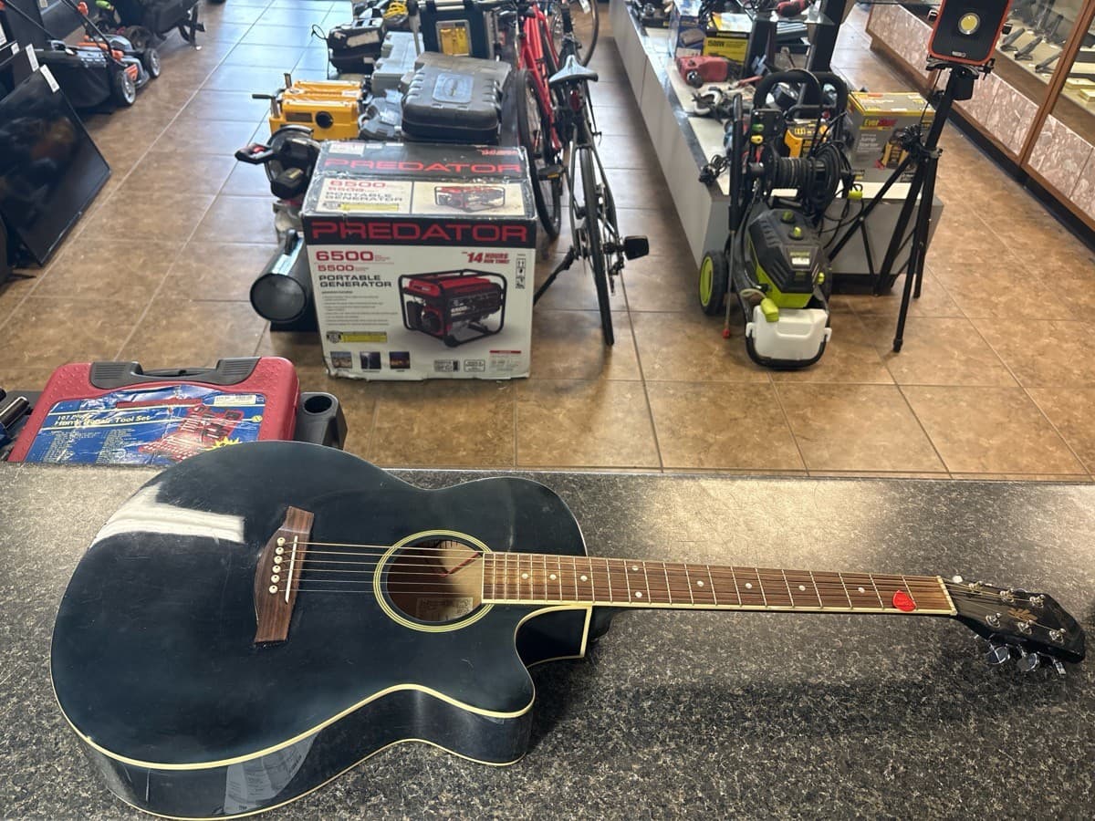 As Is IBANEZ AEG5EJPN-BKN Acoustic Electric Guitar Needs Repair (QUI003490)