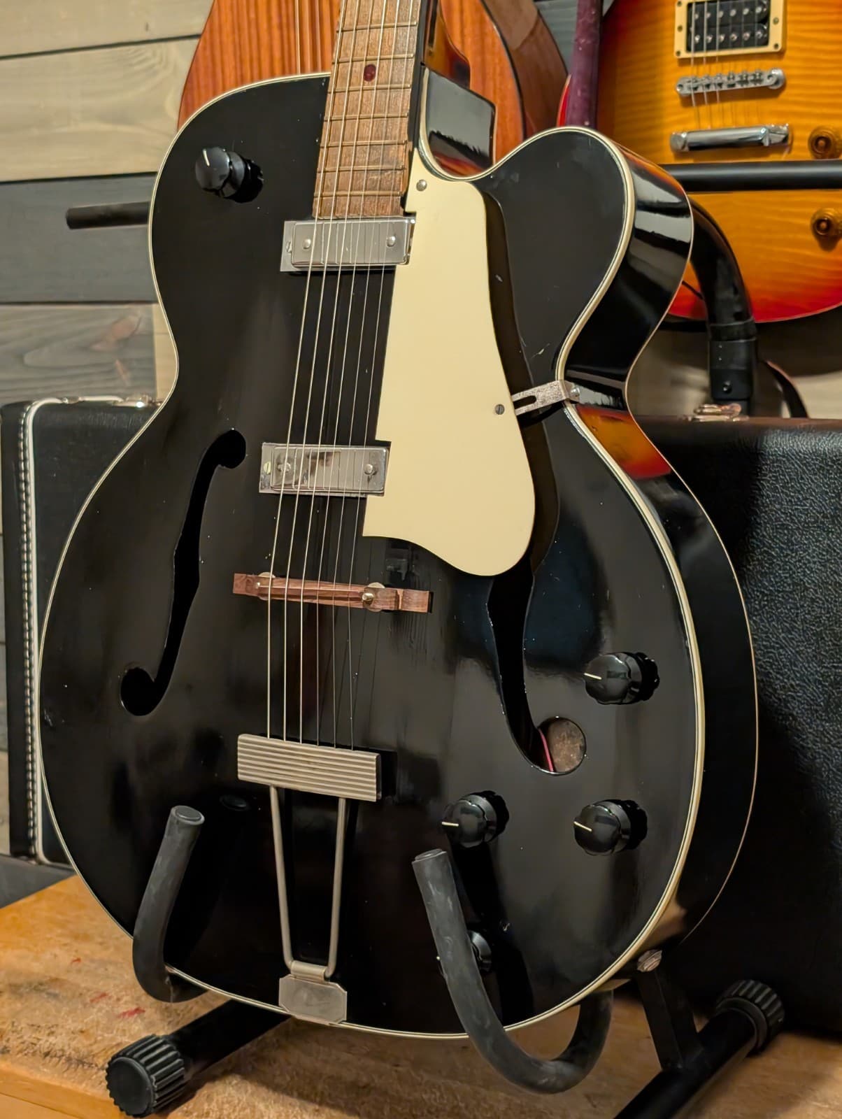 Kay Jumbo Archtop Hot Rod Electric Guitar Conversion Vintage 1940s Plays Exc+++