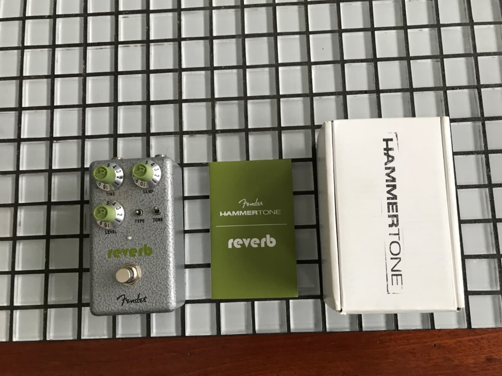 Open Box Fender Hammertone Reverb Guitar Effects Pedal