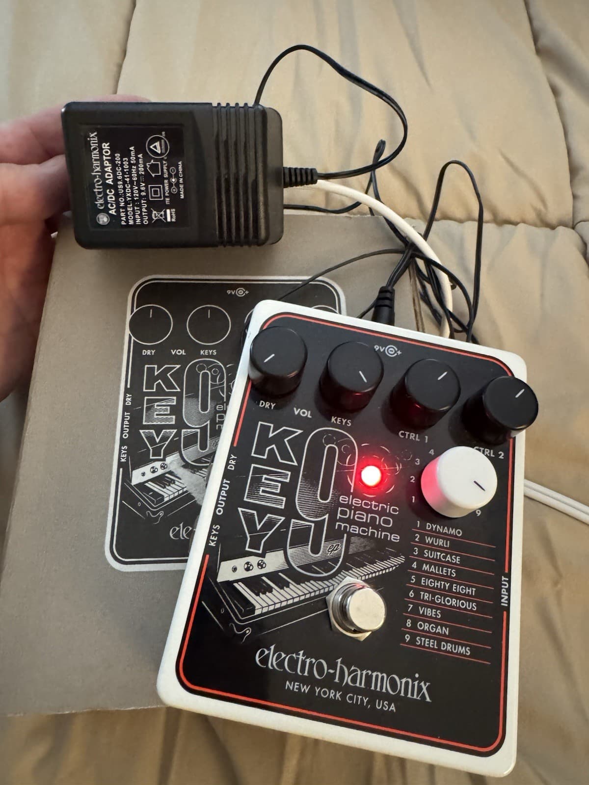 Electro-Harmonix KEY9 Electric Piano Machine Digital Guitar Effects Pedal