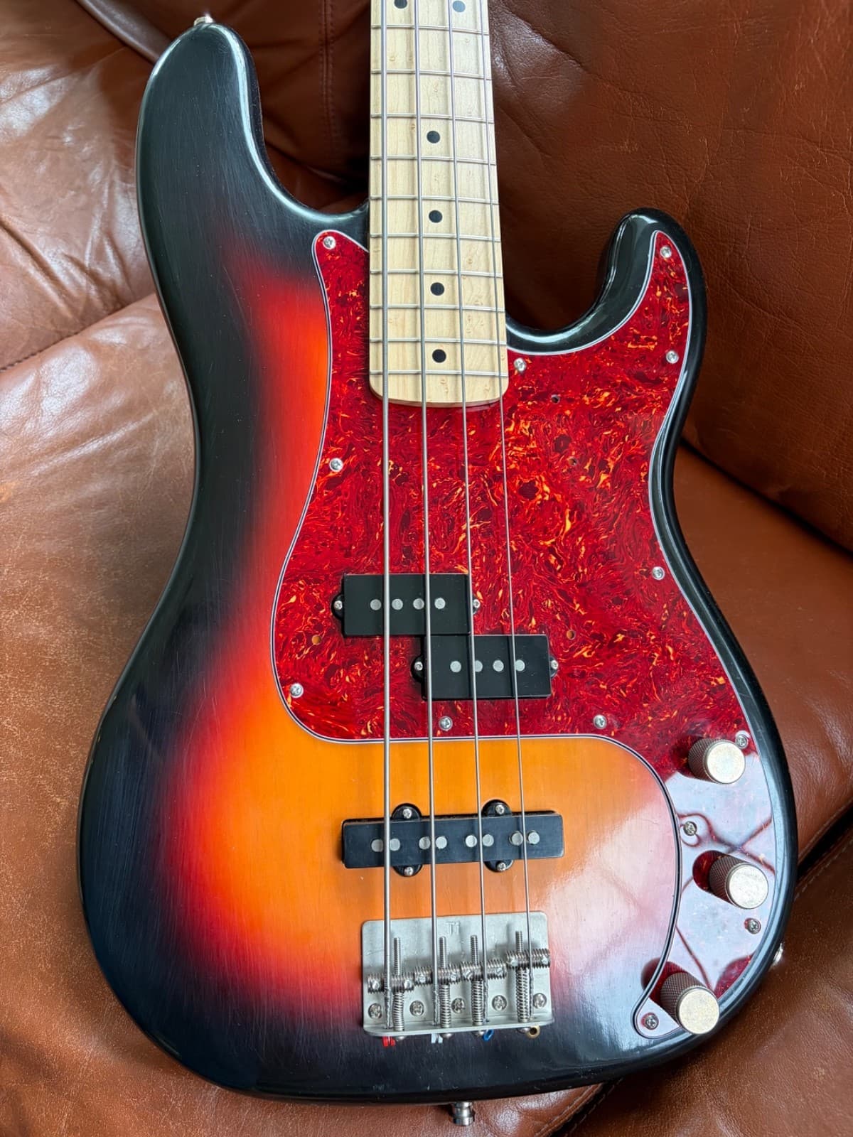 MJT Precision/Jazz PJ Bass- Nitro Sunburst- Novak Pickups- Warmoth Birdseye Neck