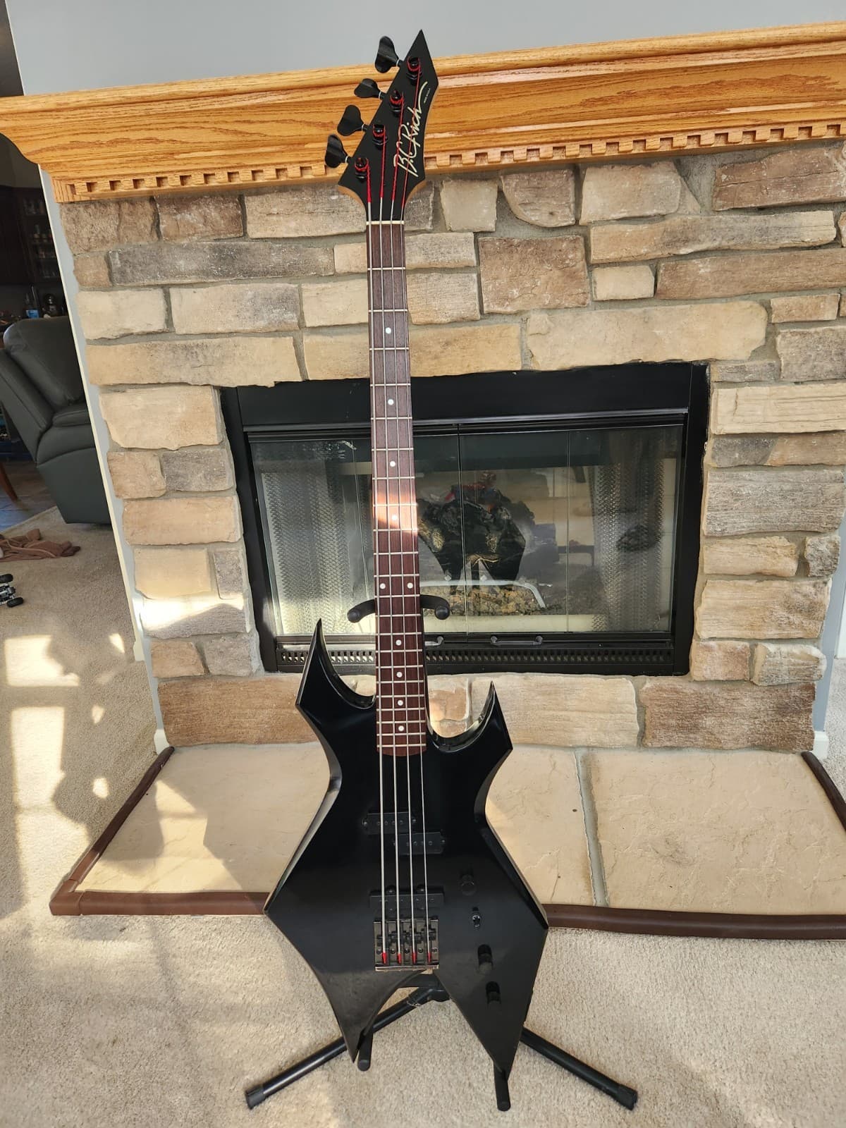 B.C. Rich Warlock USA Late 80's Bass Guitar